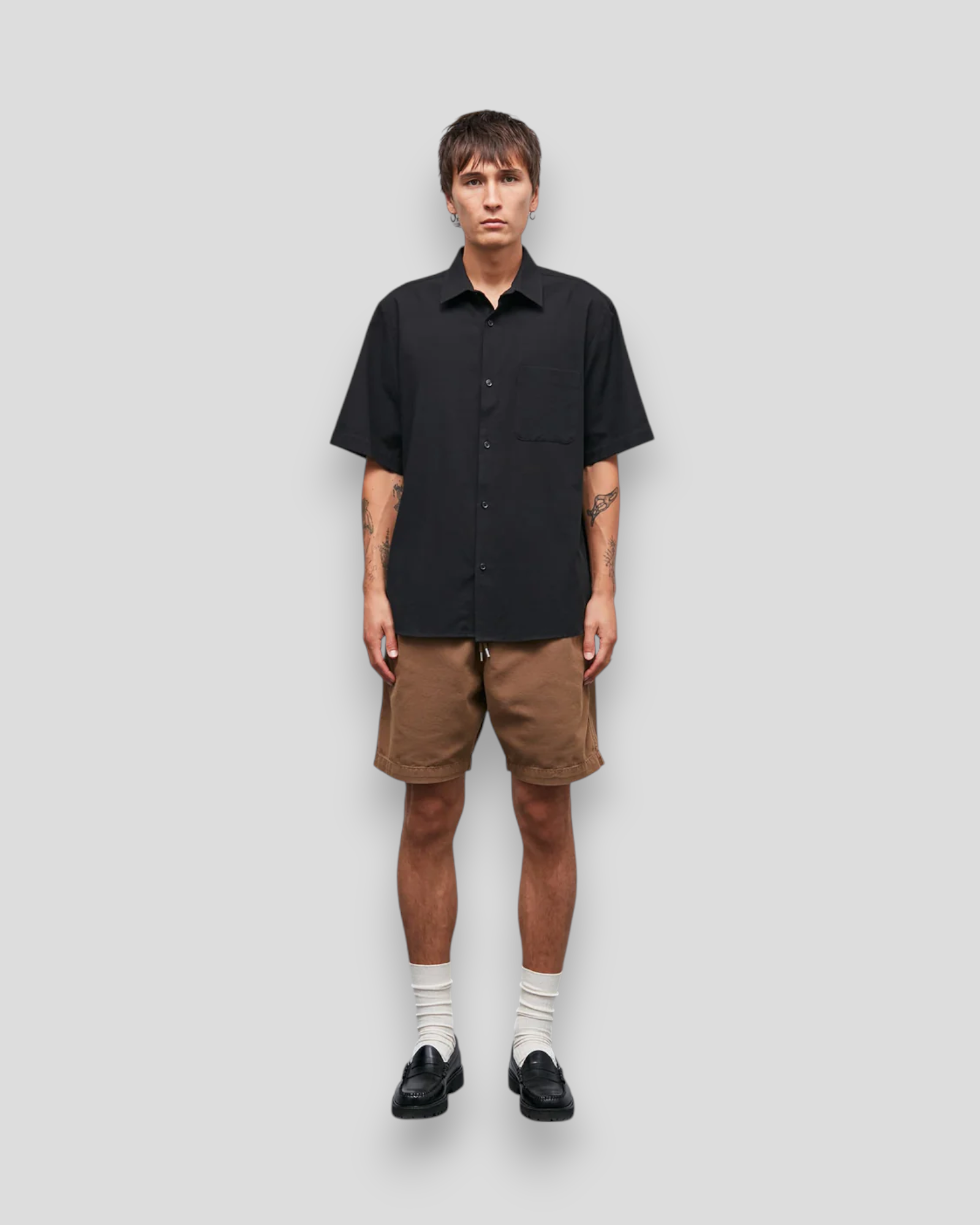 Dyed Canvas Beach Shorts - Kangaroo