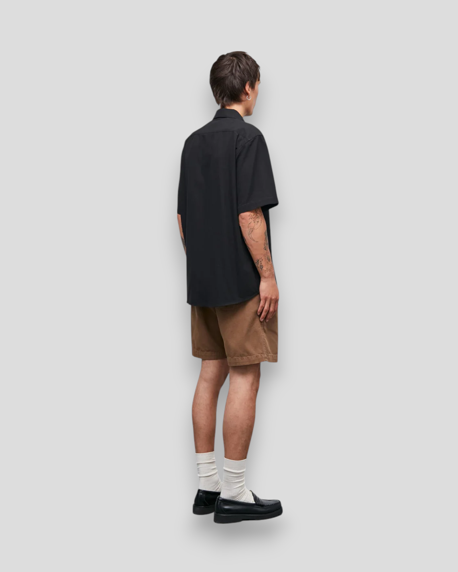 Dyed Canvas Beach Shorts - Kangaroo