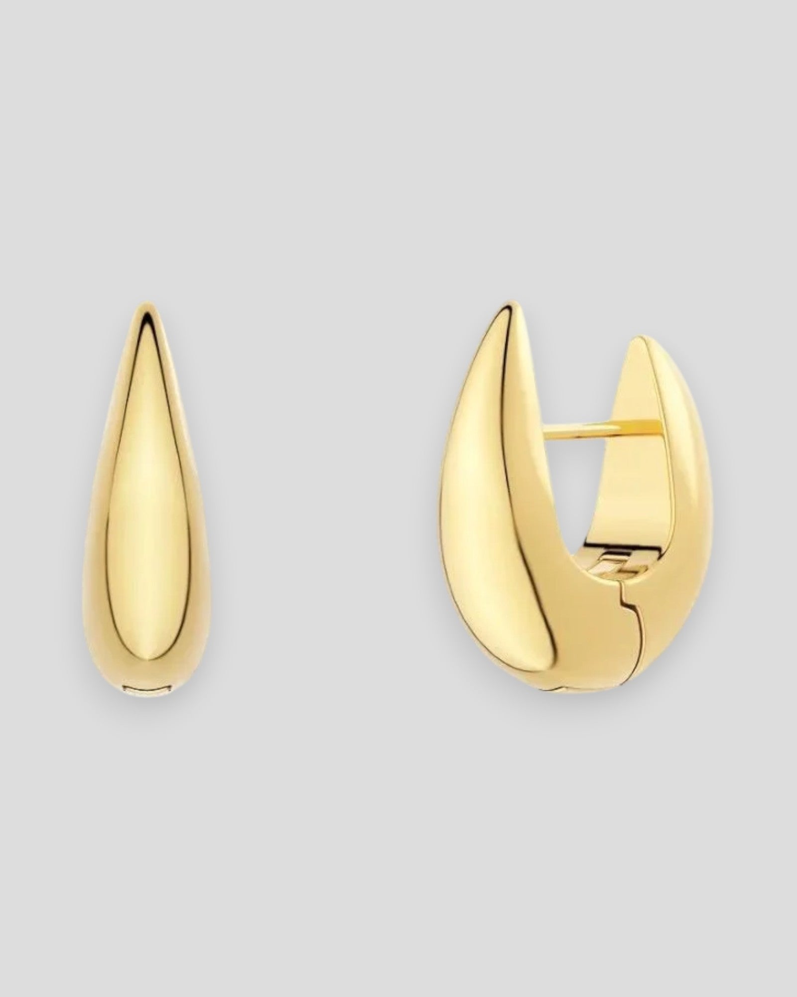 Dame øreringe fra Edblad, Crest Hoops Small i guldfarvet metal med runde hoops design.