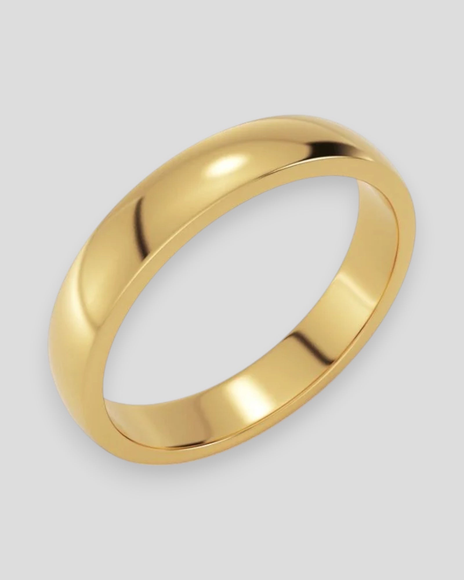 Gold men's Infinite Ring by Edblad featuring a sleek, minimalist design with engraved infinity symbol.