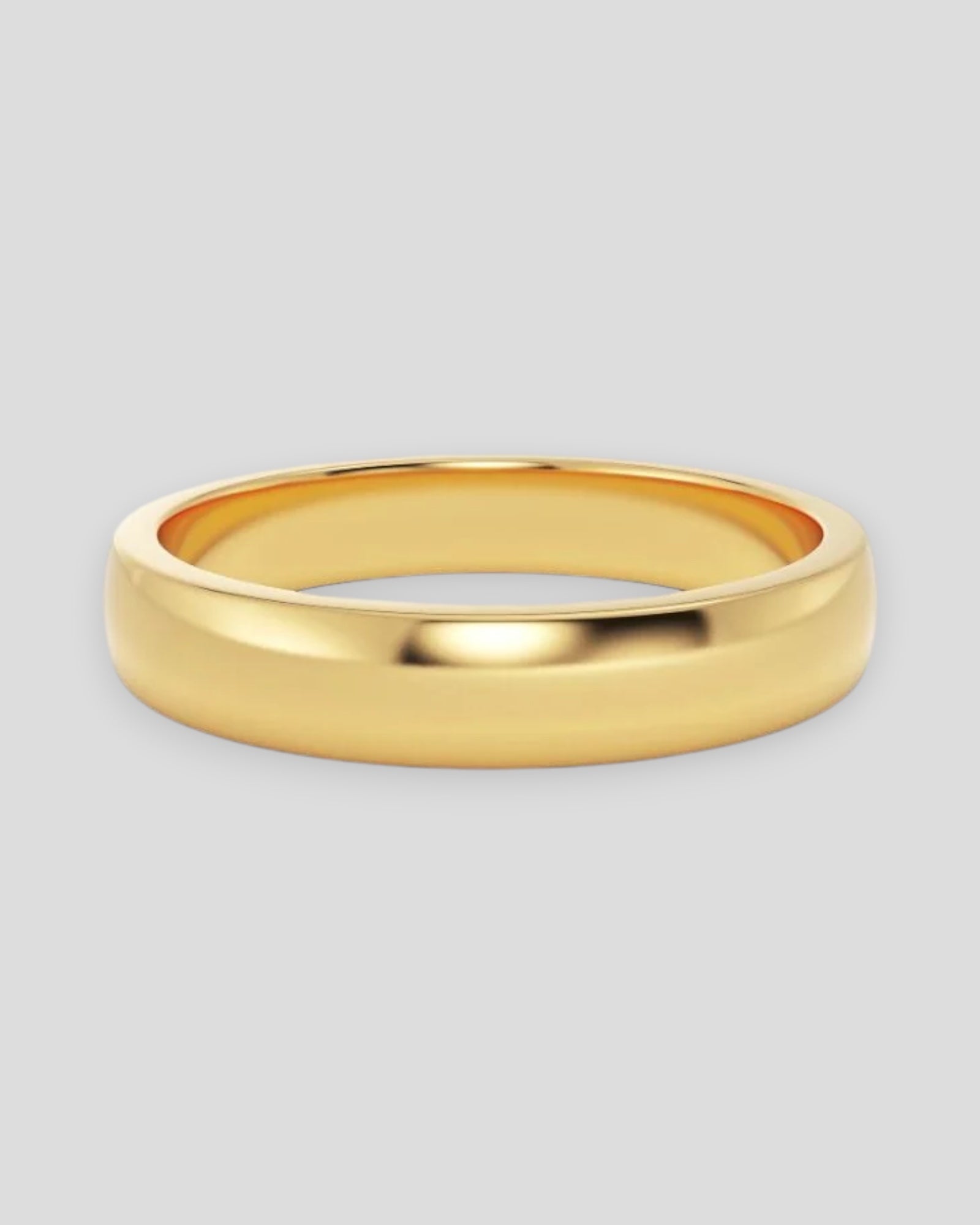Gold men's Infinite Ring by Edblad featuring a sleek, minimalist design displayed on a neutral background.