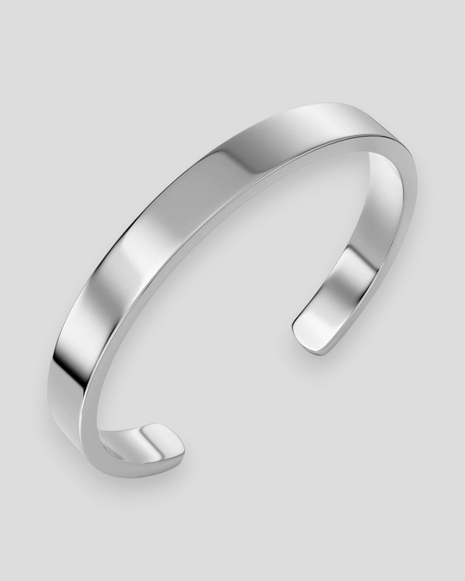 Men's Jesse Bangle in sleek steel, Edblad stainless steel bracelet with minimalist design, shown on a clean background.
