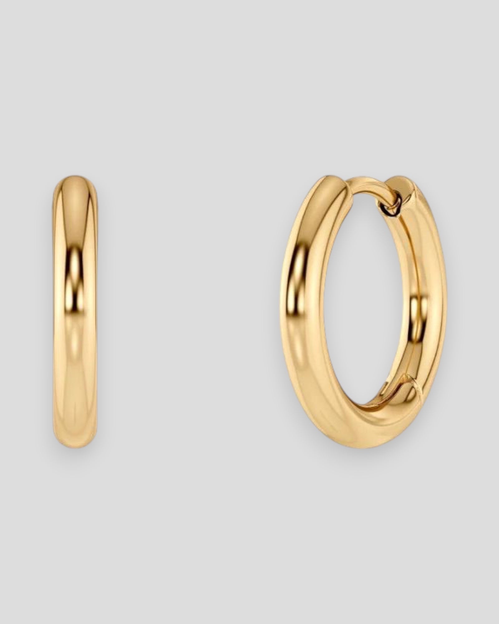 Gold Kendall Hoops men's earring by Edblad, featuring sleek hoop design with a polished finish.