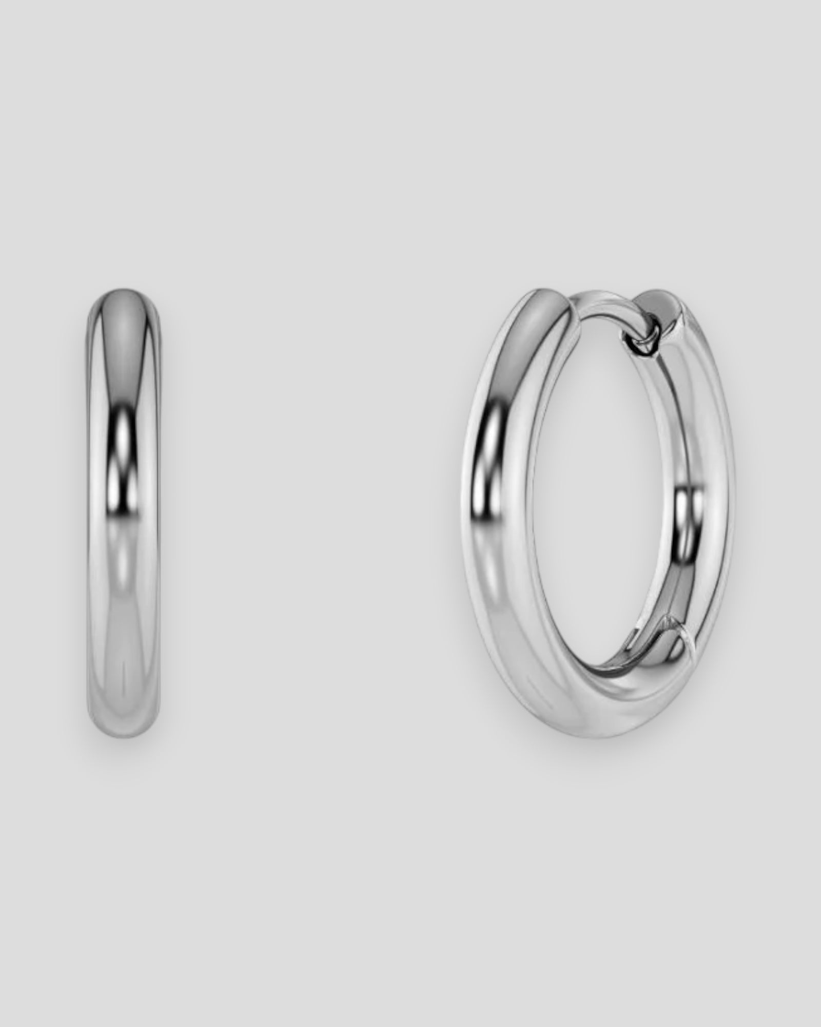 Mens steel Kendall hoops earrings by Edblad featuring sleek, polished hoop design for modern men's jewelry.