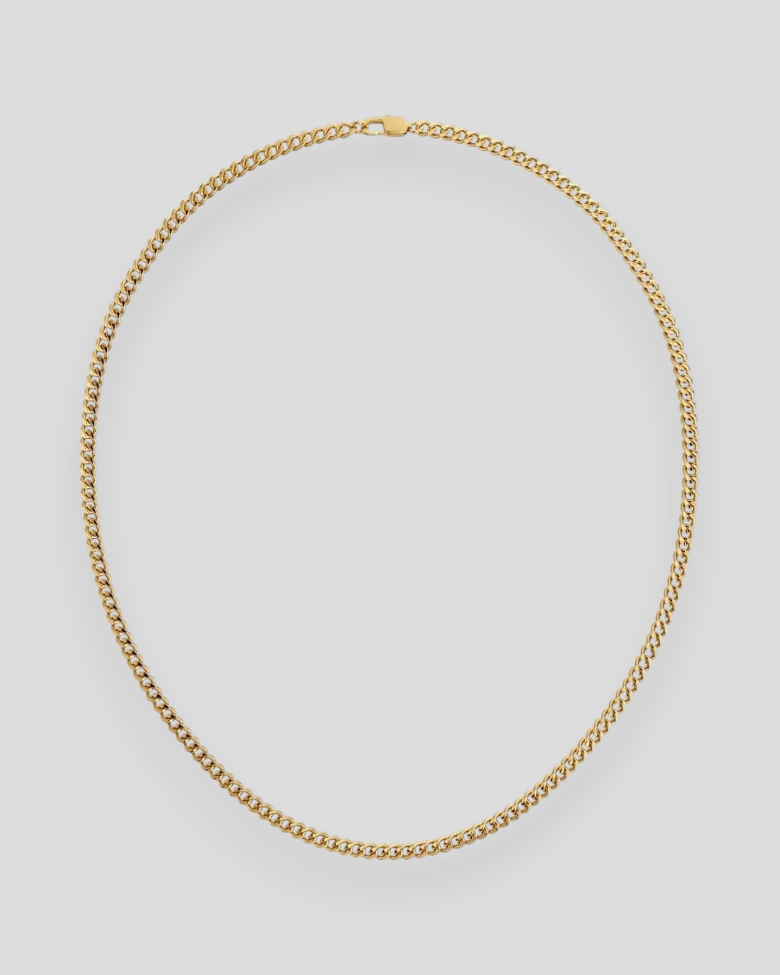 Gold men's Riley Necklace by Edblad featuring a sleek, minimalist design with a smooth chain and modern style.