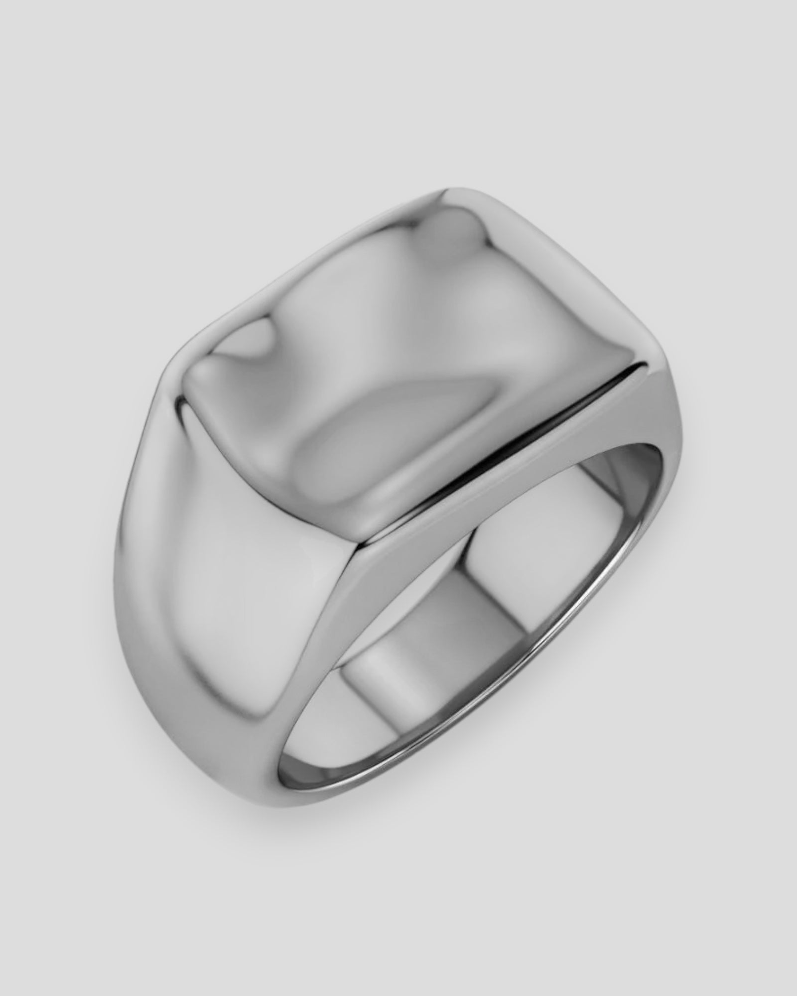 Men's Steel River Ring by Edblad featuring a sleek, modern design with smooth, polished steel finish.