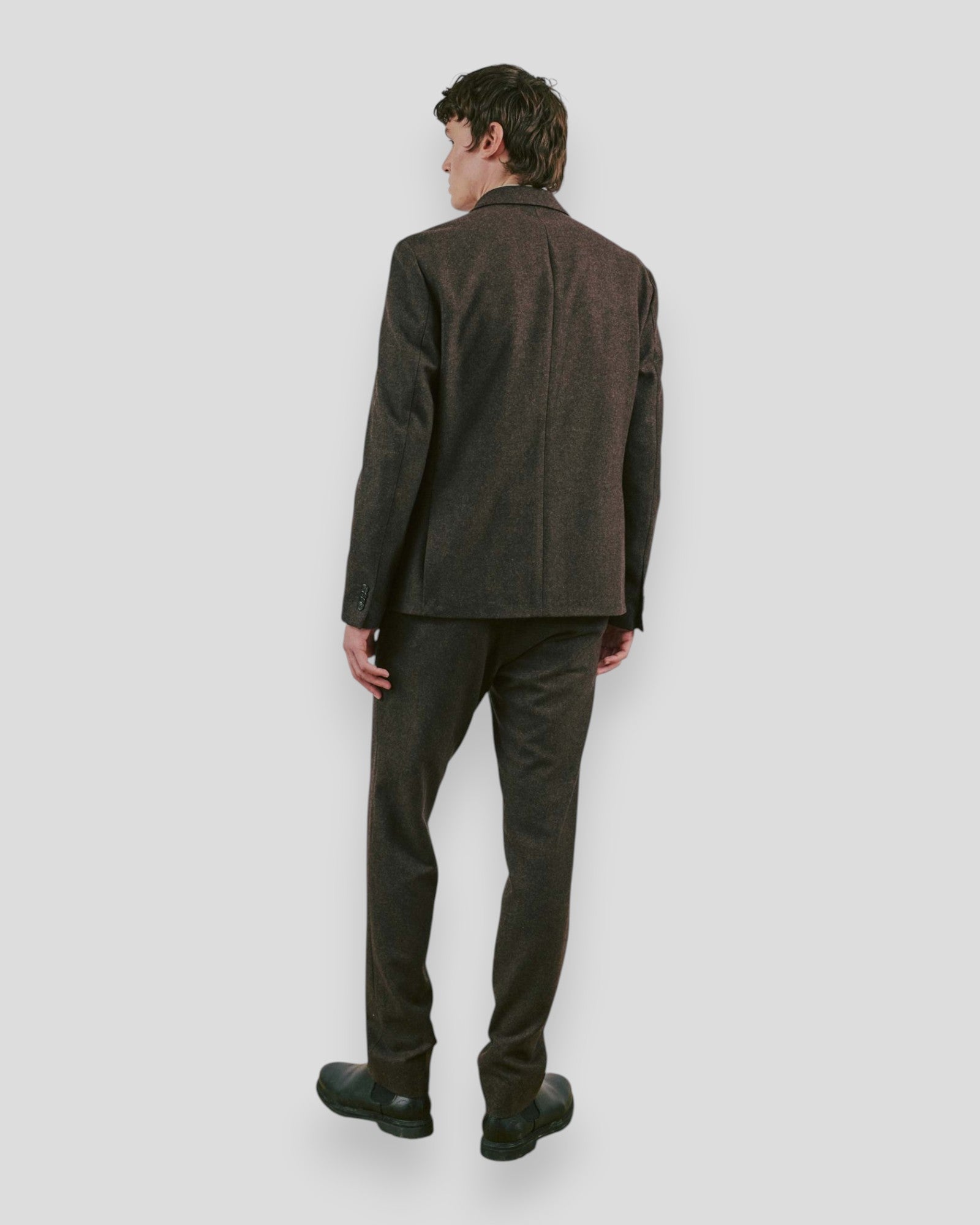 Melliw Classic Fit Suit Pants - Brown