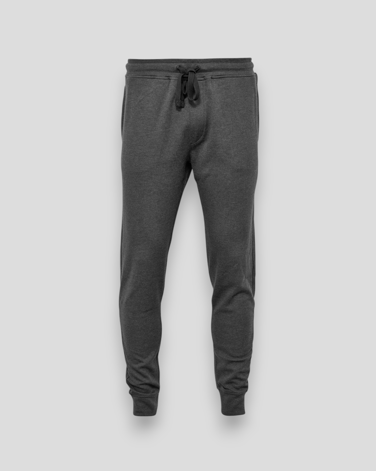 Bambus sweatpants fra JBS Of Denmark, behagelige hyggebukser som kan bruges som natbukser. Her set forfra.