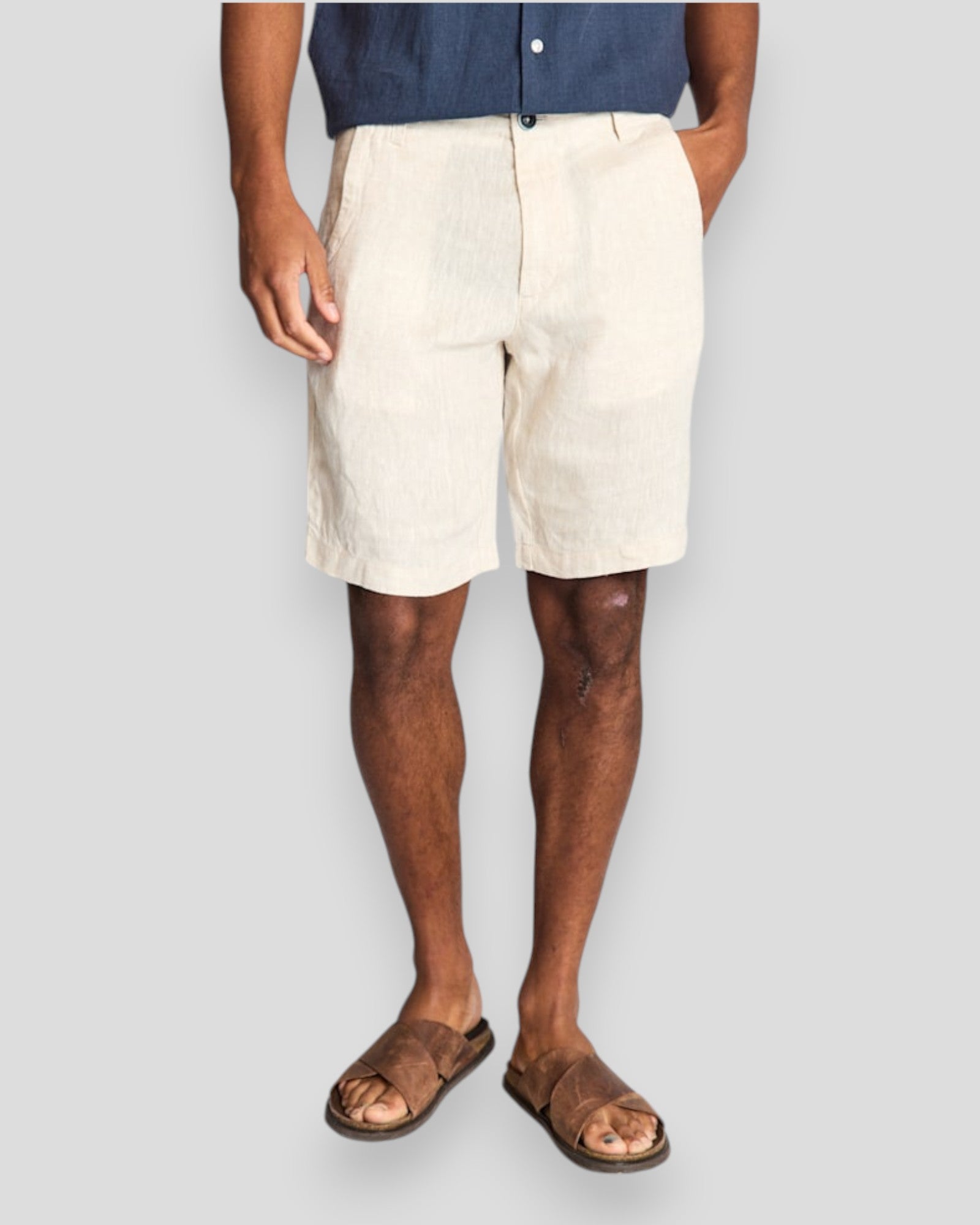 Paolos Regular Fit Shorts - Sand