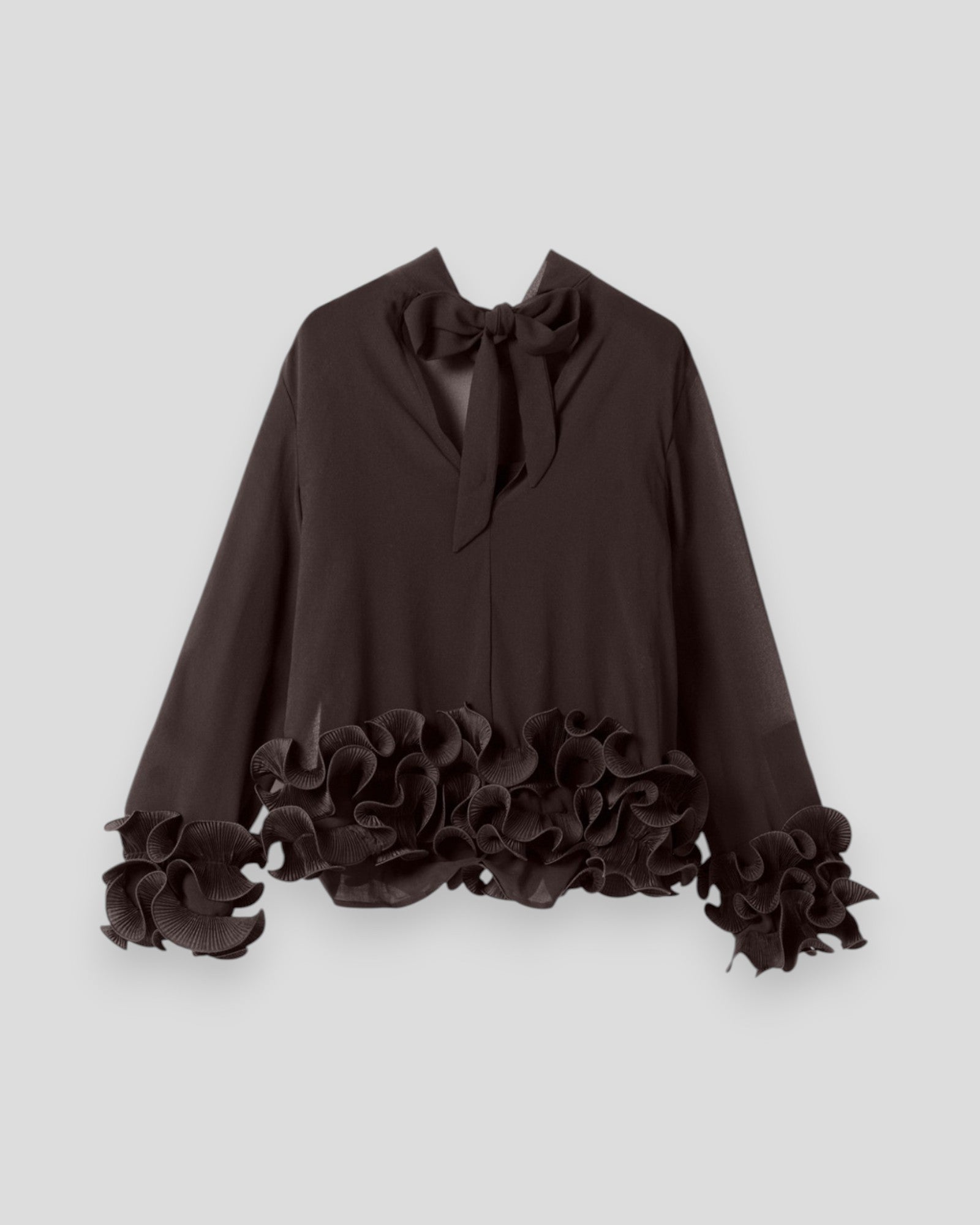 N-Latanietta Blouse - Chocolate
