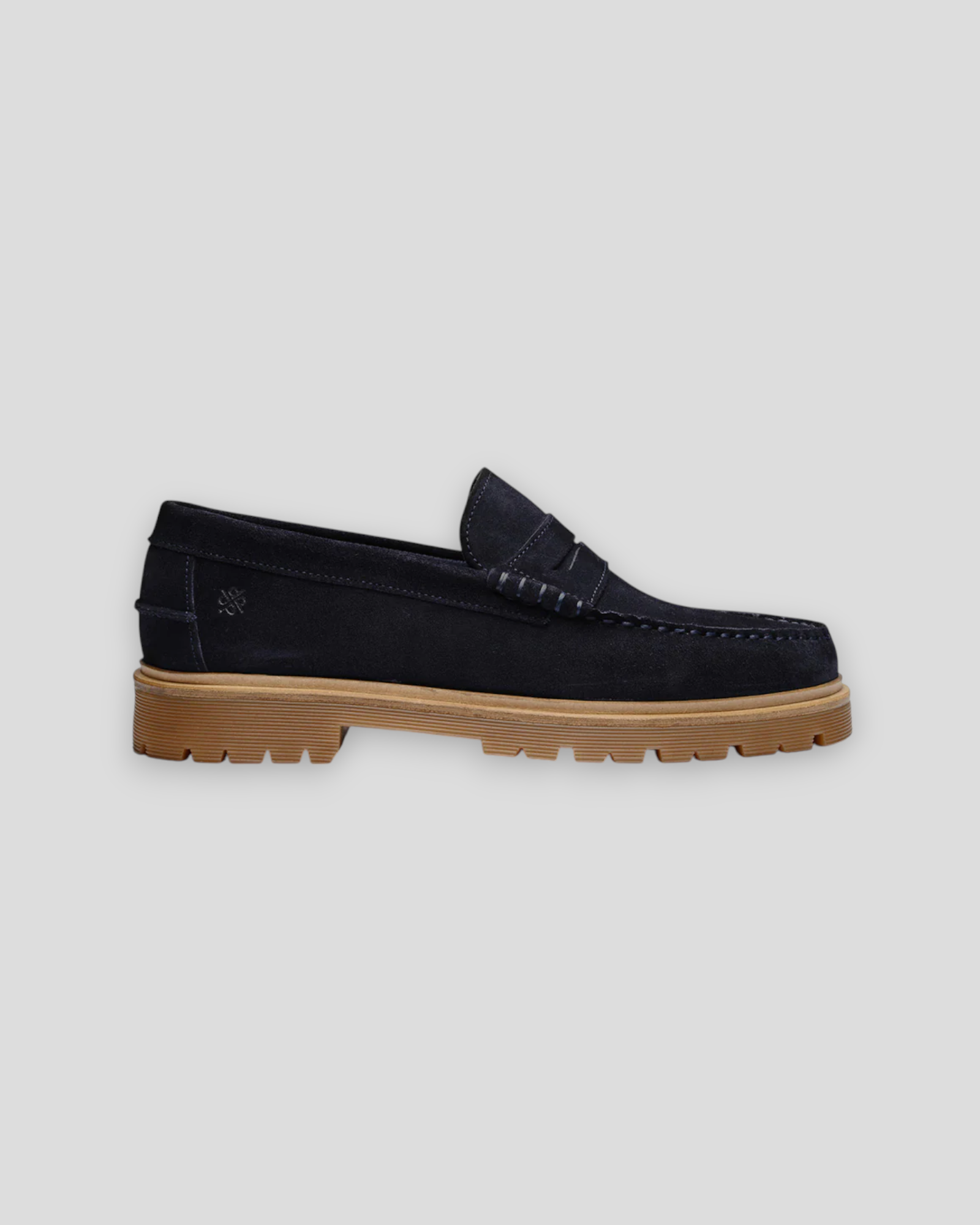 Stilrene loafers fra Playboy – Austin 2.0 i blåt ruskind. Perfekte herresko til arbejde, bryllup og casual brug