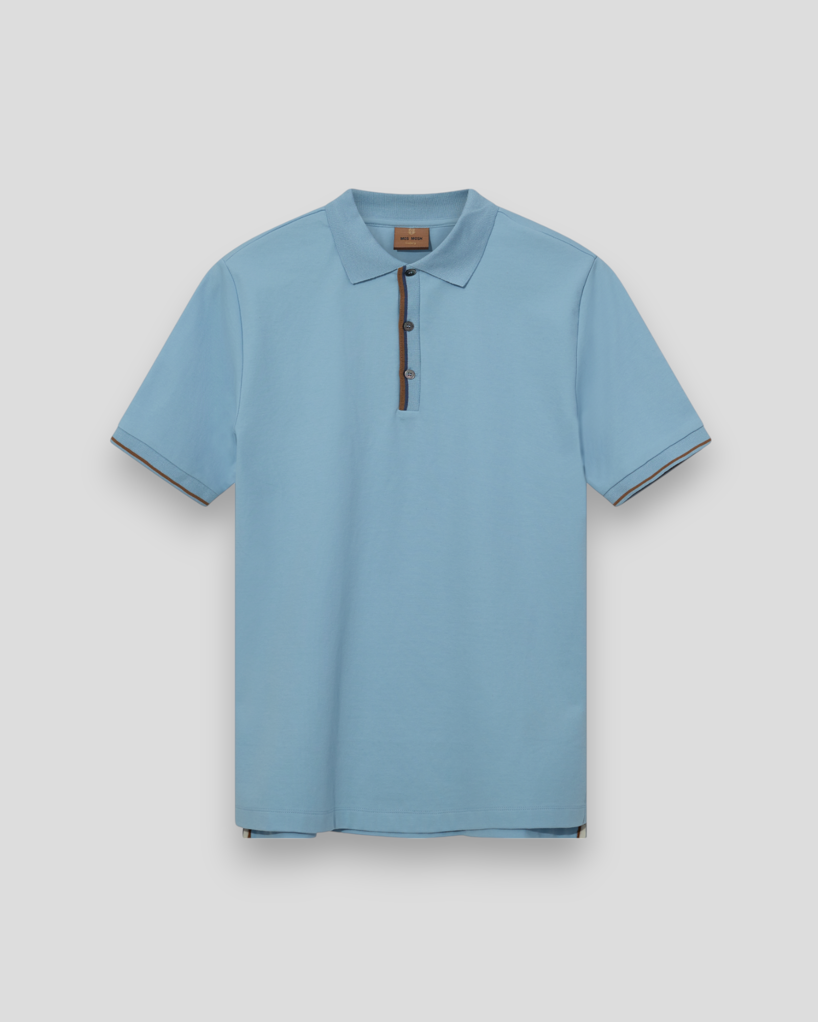 Harvey Polo SS Tee - Sky Blue