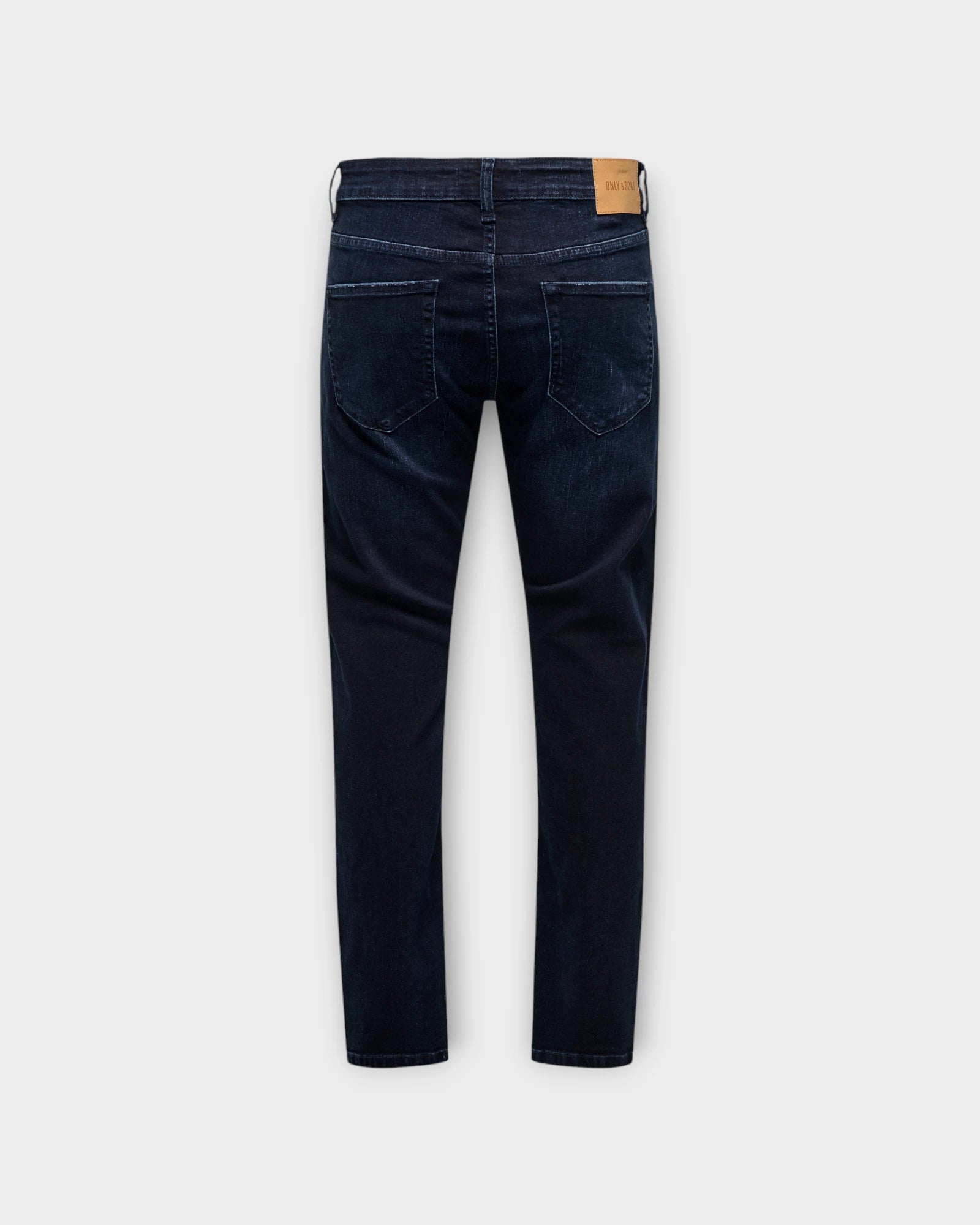 Weft Regular 2652 Blue Black Denim - Regular Fit Only and Sons Jeans til Mænd. Her set bagfra.