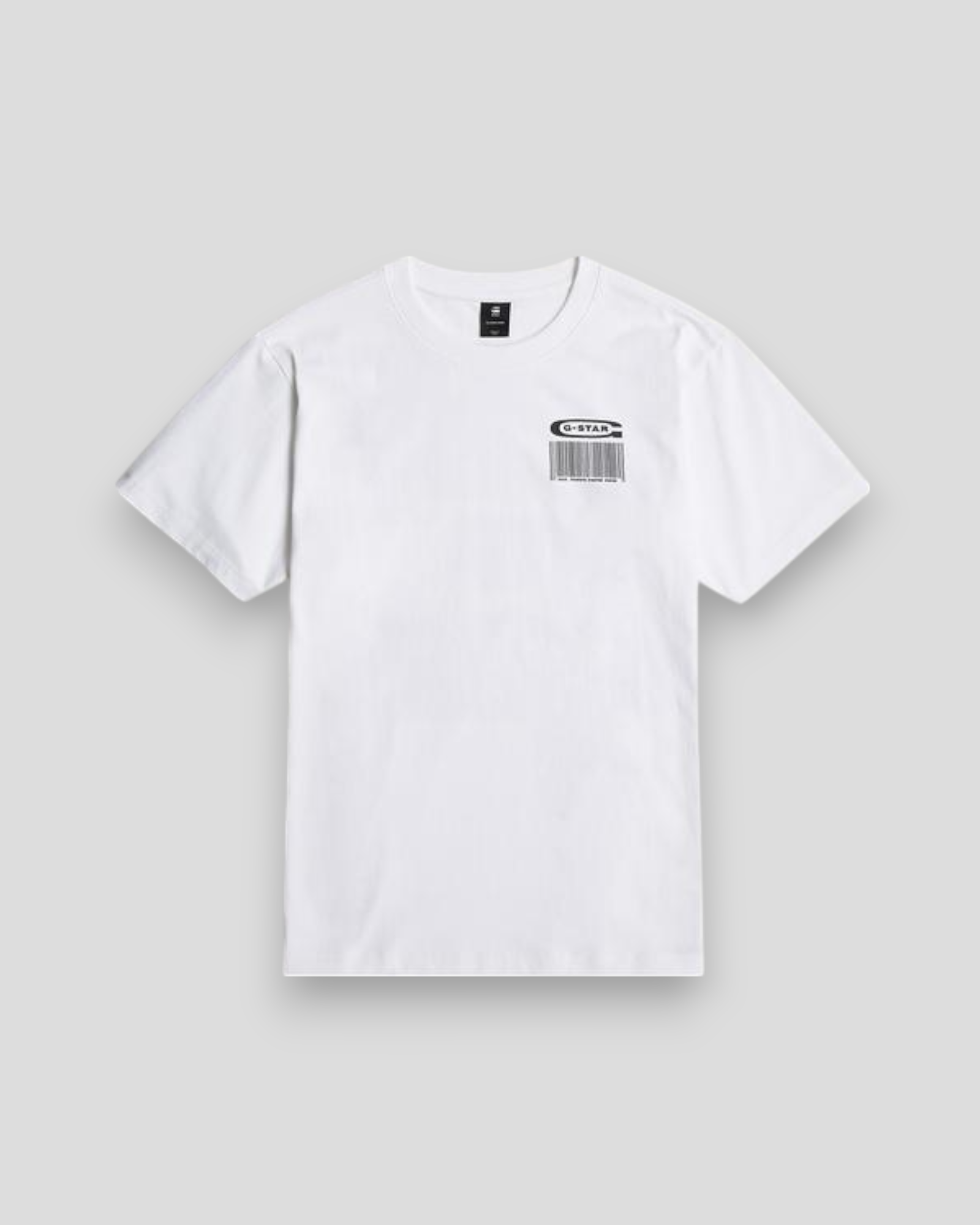 Barcode Back GR Loose T-Shirt - White