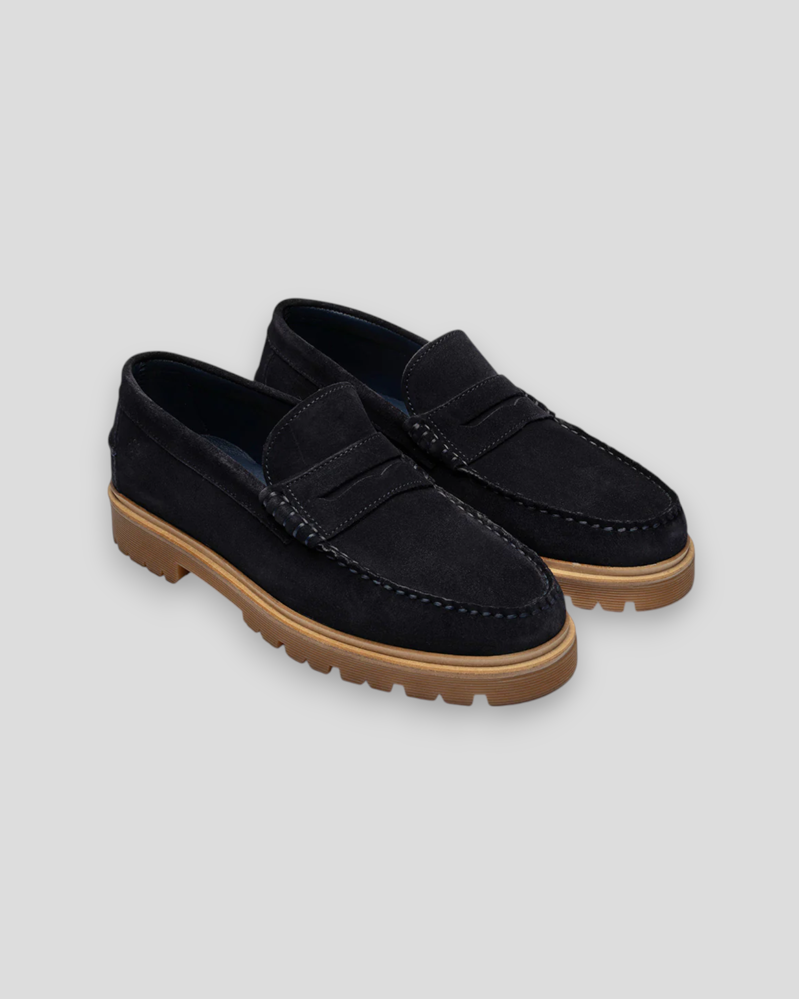 Playboy Austin 2.0 loafers i navy ruskind – elegante og komfortable herresko til hverdag og fest