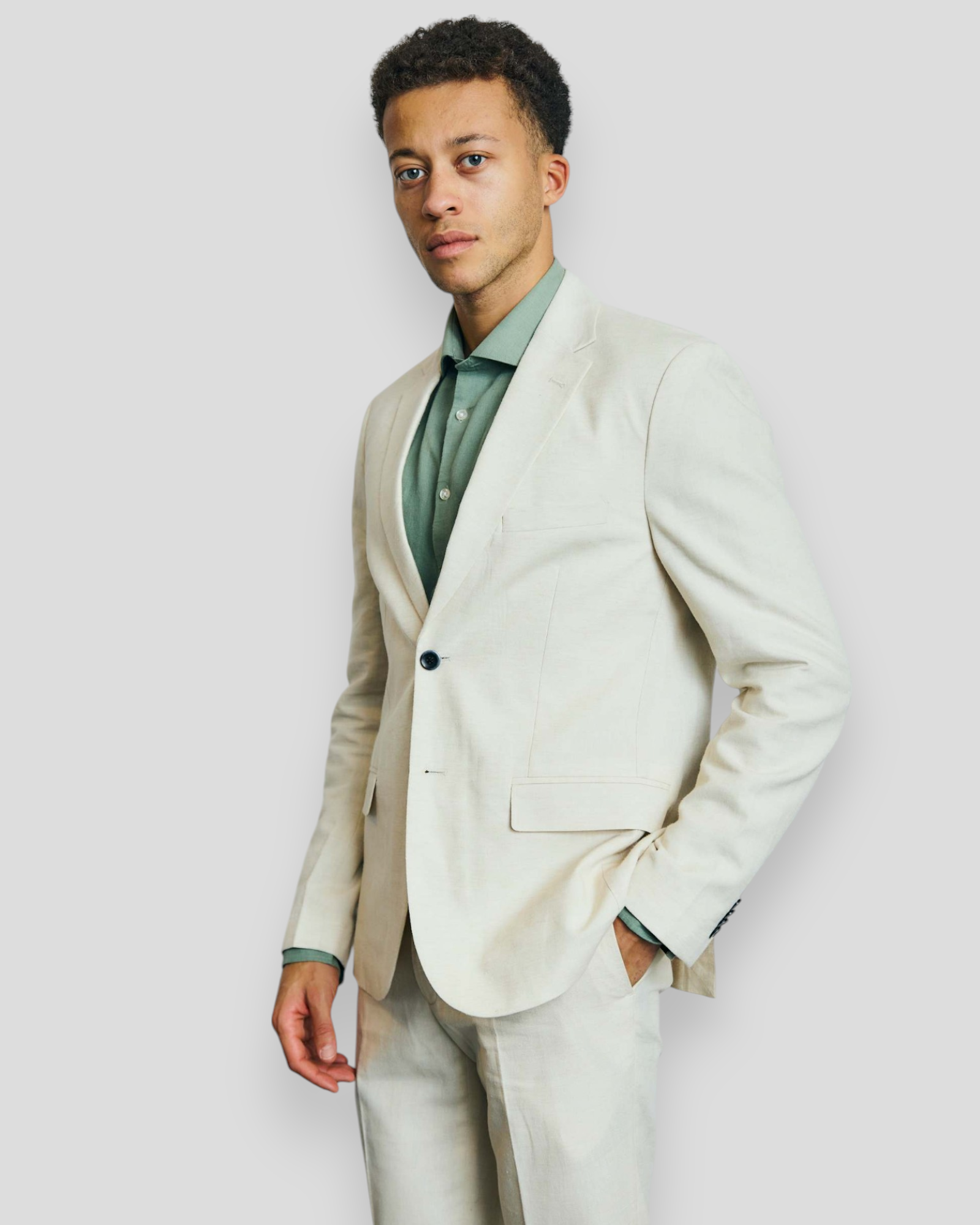 Pollino Classic Fit Blazer - Beige