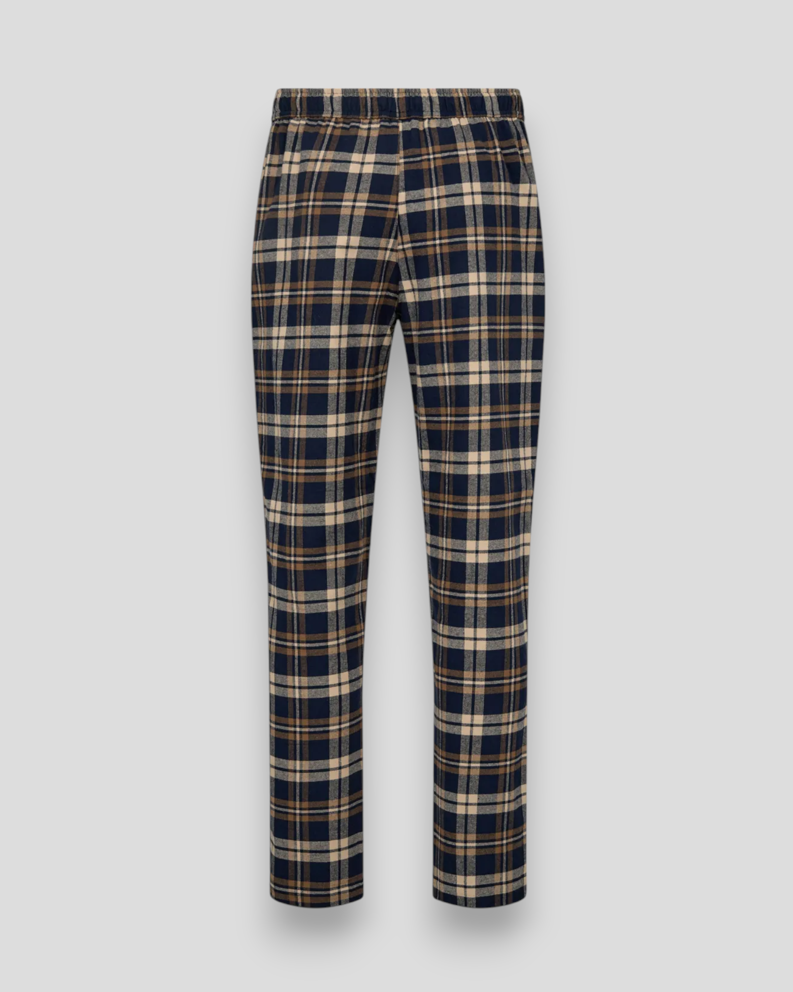 Pyjamas Pants Flannel- Brown/Navy Checked