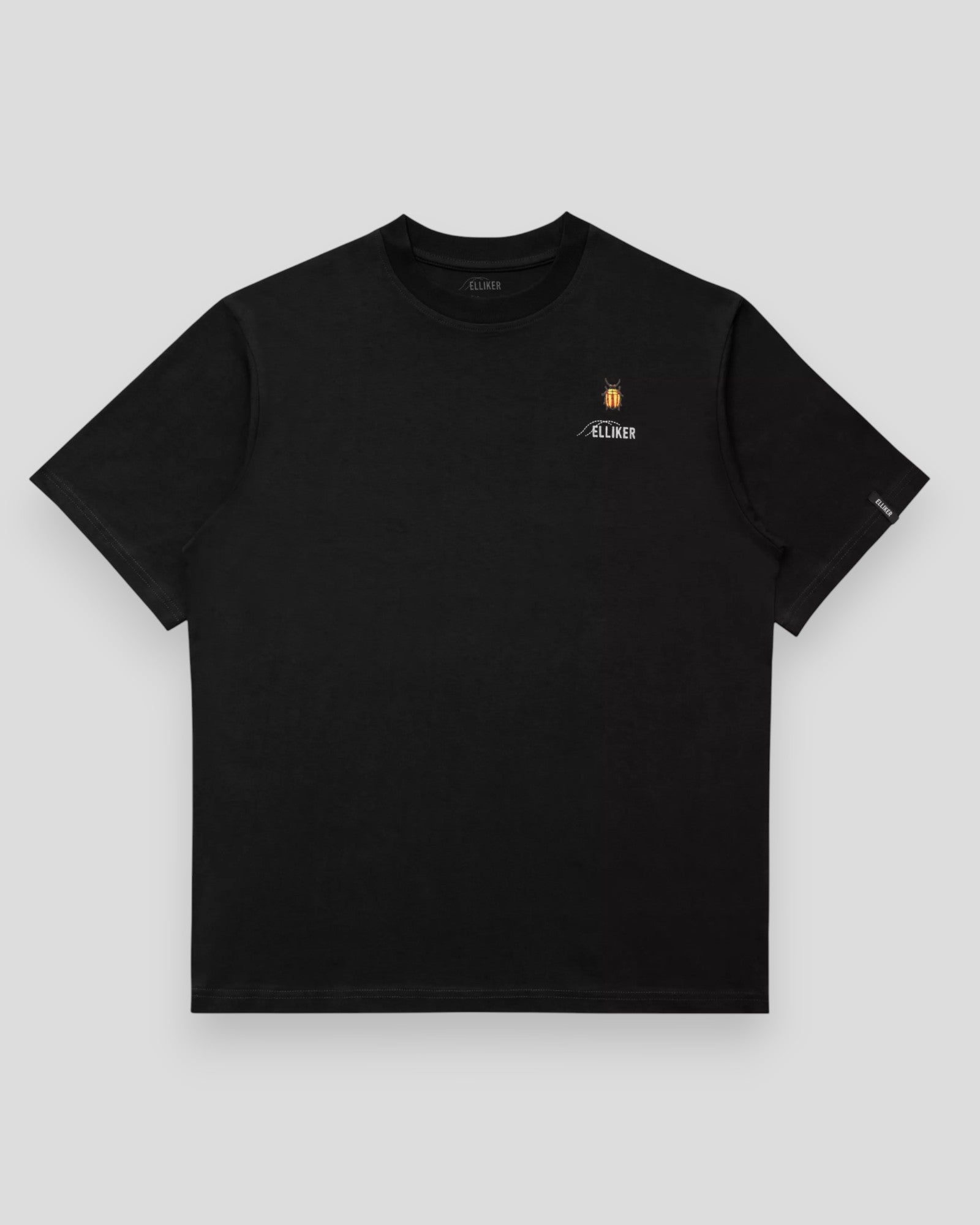 Rill Bug Print Short Sleeve T-Shirt - Black