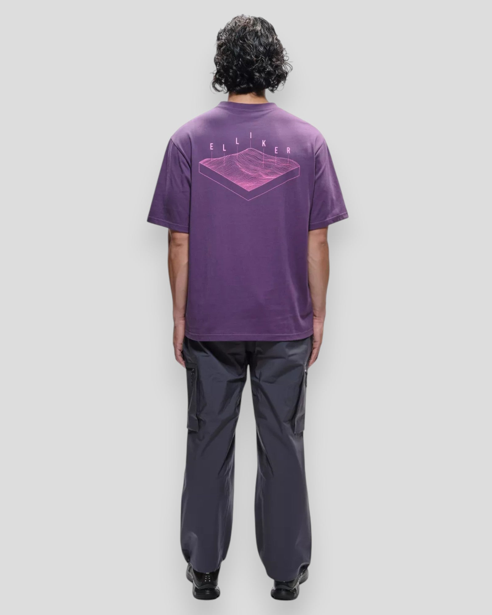 Rill Hill Print Short Sleeve T-Shirt - Purple