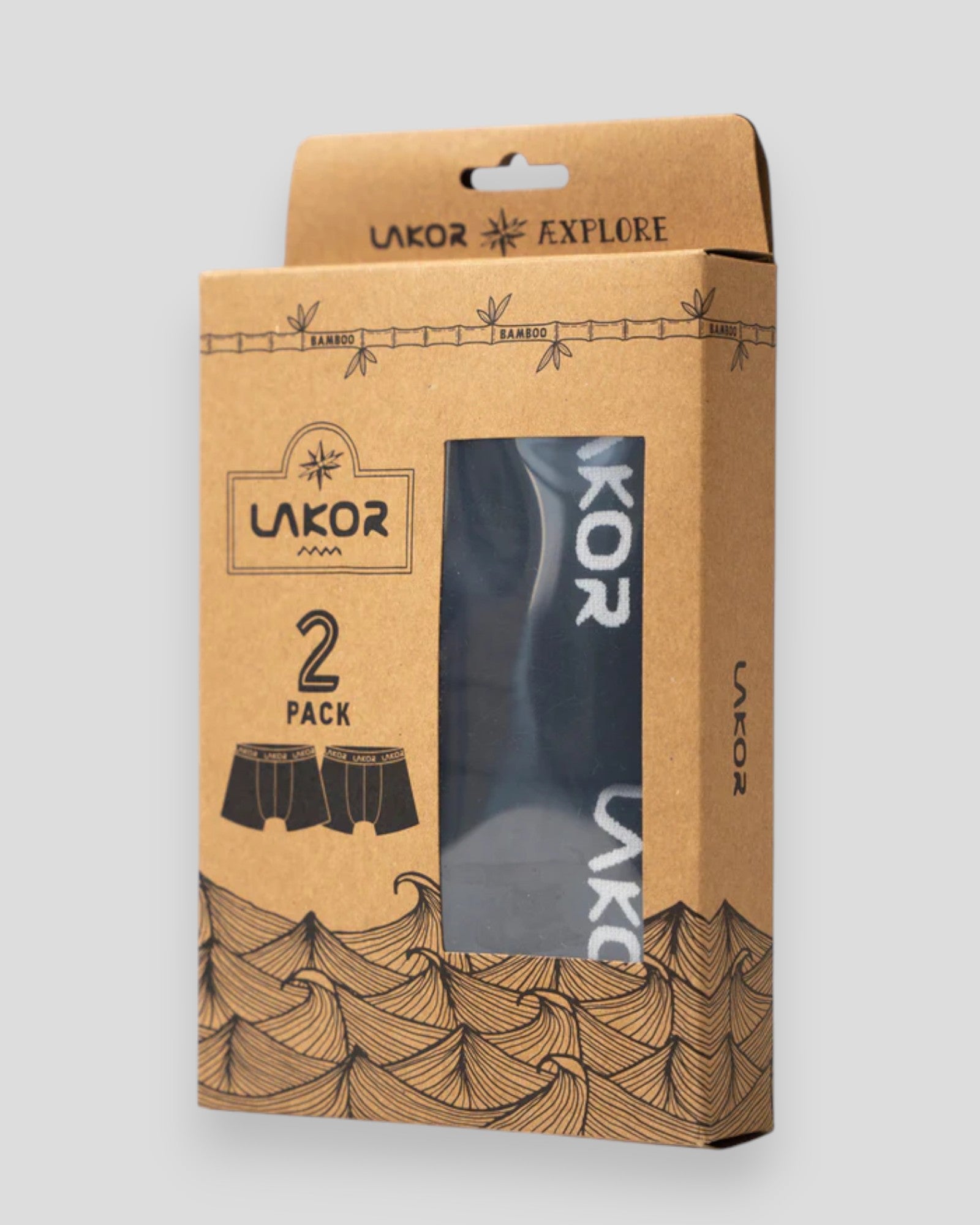 Bamboo Boxers 2-Pak - Black