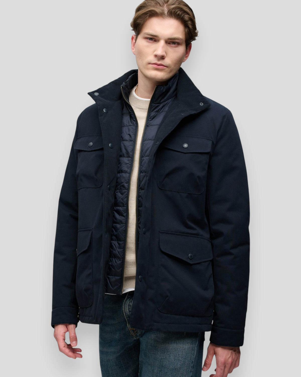 2 In 1 Burford Jacket - Eclipse Navy