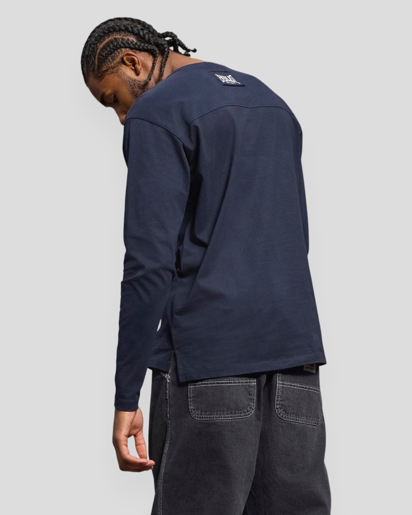 Heavy Box Fit LS Tee - Total Eclipse