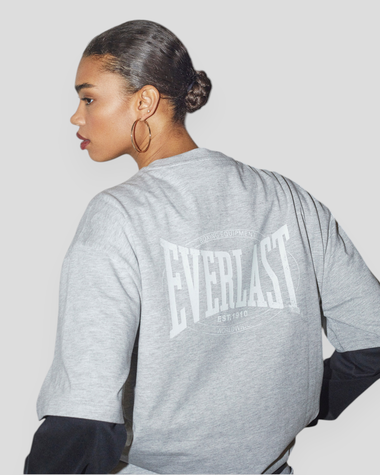 Back Logo SS Tee - Light Grey
