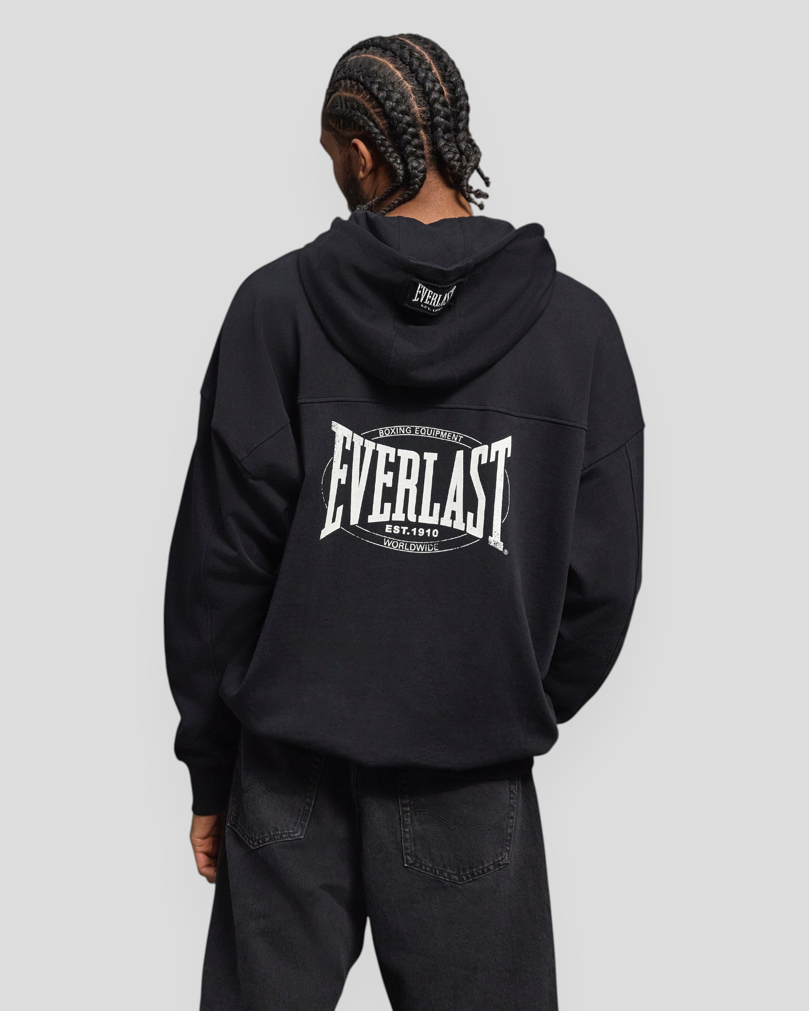 Oversized Sweat Hoodie - Black Beauty