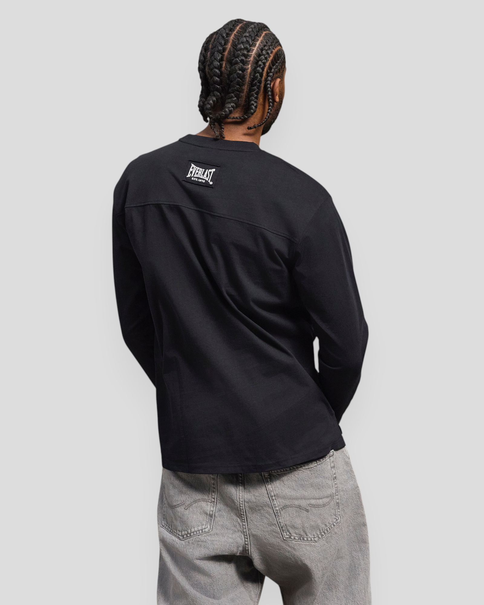 Heavy Box Fit LS Tee - Black Beauty