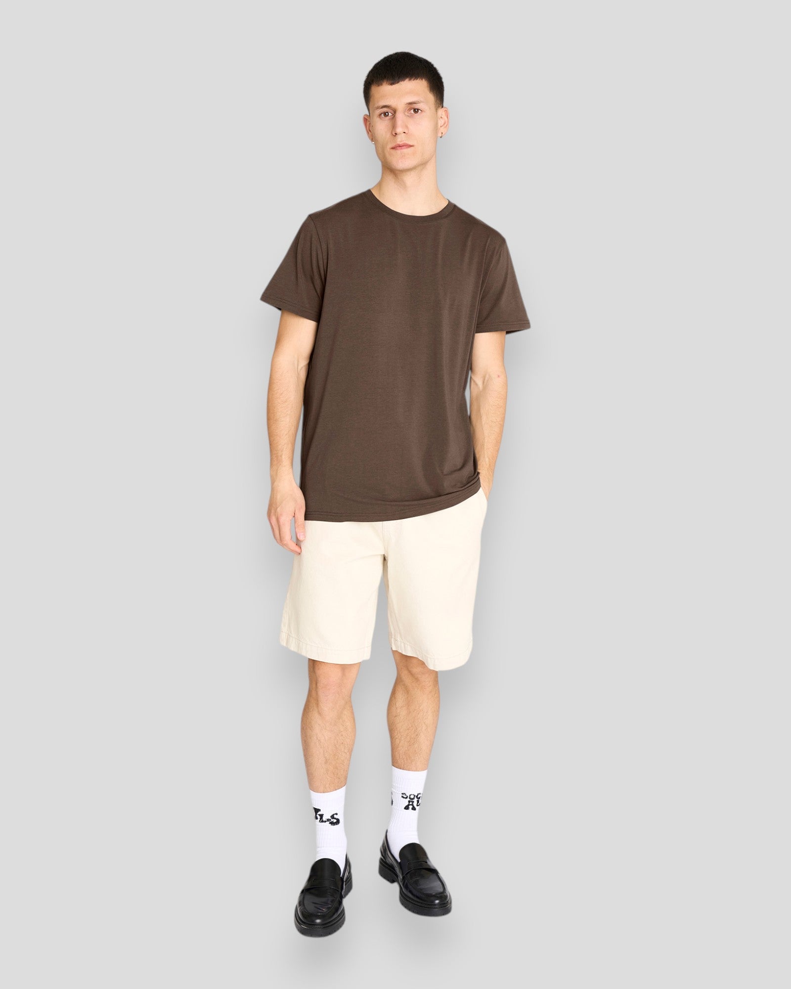 Resteröds Bamboo Tee - Brown