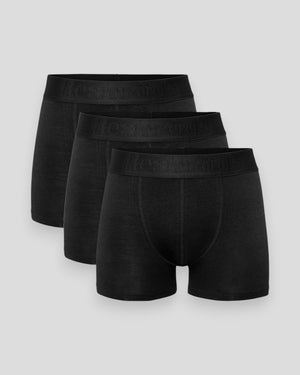 Sort Resteröds Gunnar Bambus underbukser i 3-pack, komfortable og åndbare bomuldsblandede underbukser.