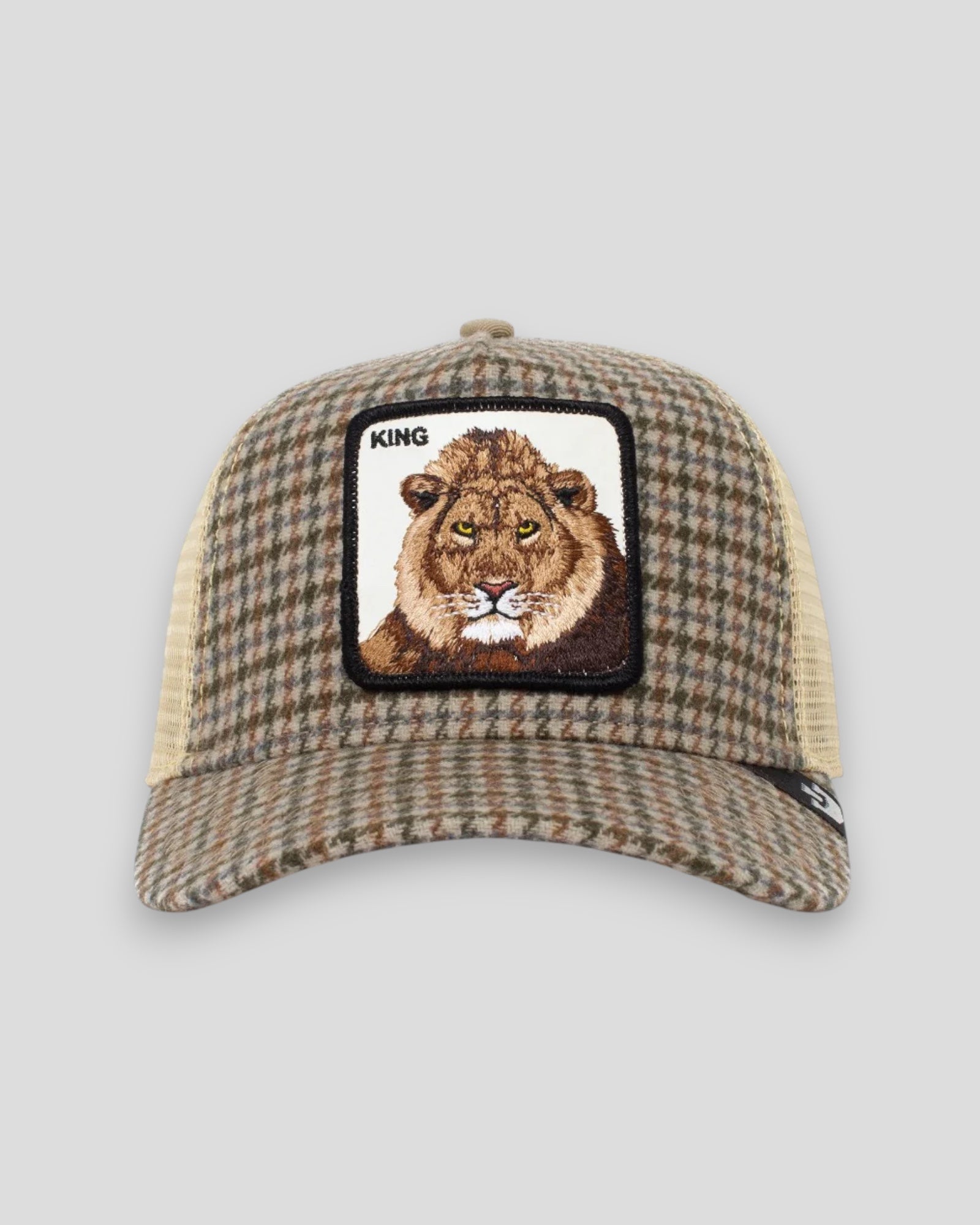 Lodge King Trucker Cap - Olive/Plaid