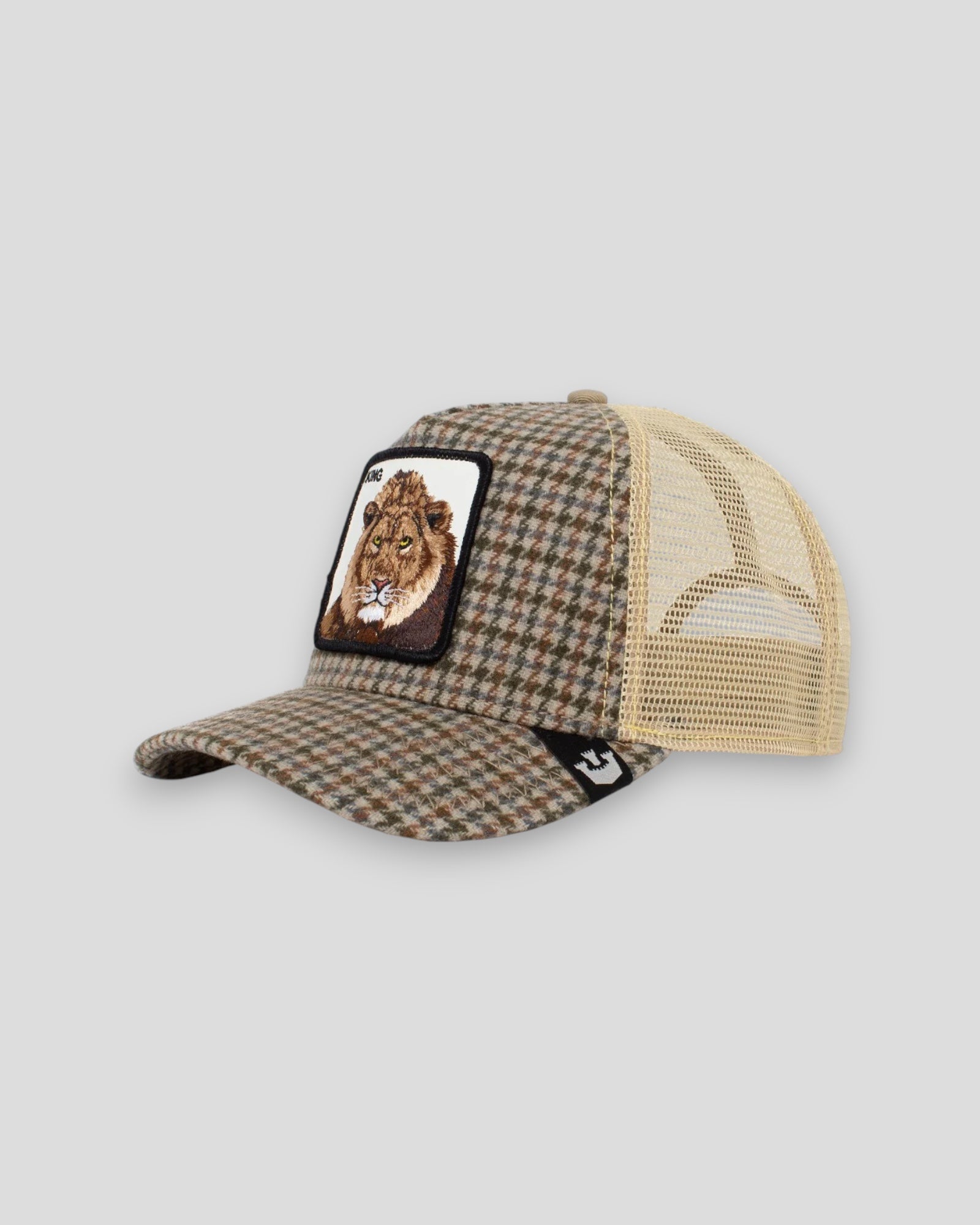 Lodge King Trucker Cap - Olive/Plaid