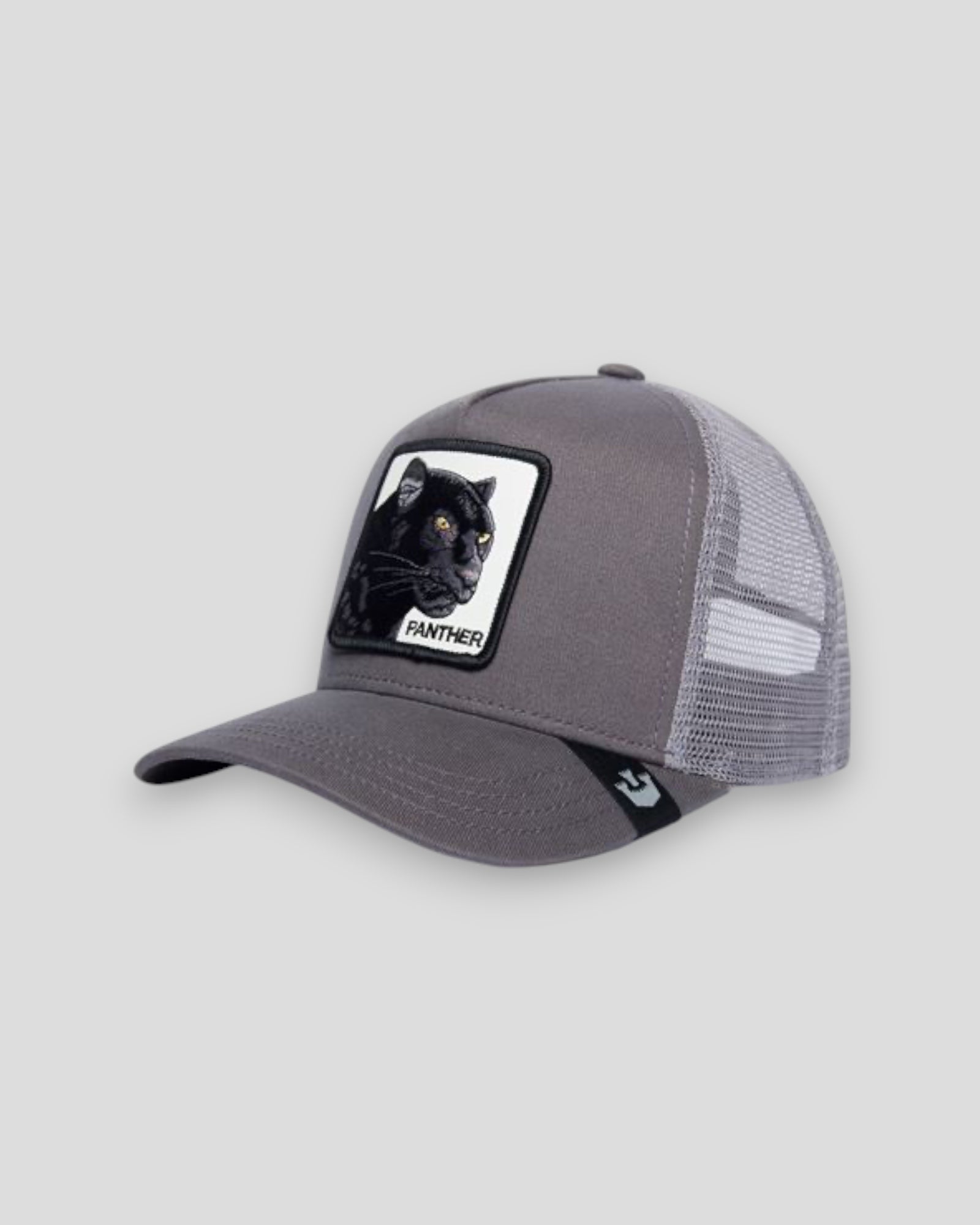 Panther Trucker Cap - Grey/Black