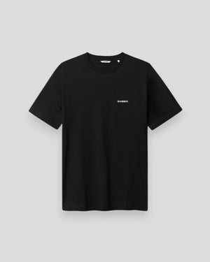 Black Gabba Dune Logo Ss Gots T-shirt featuring a classic logo design on soft cotton fabric.