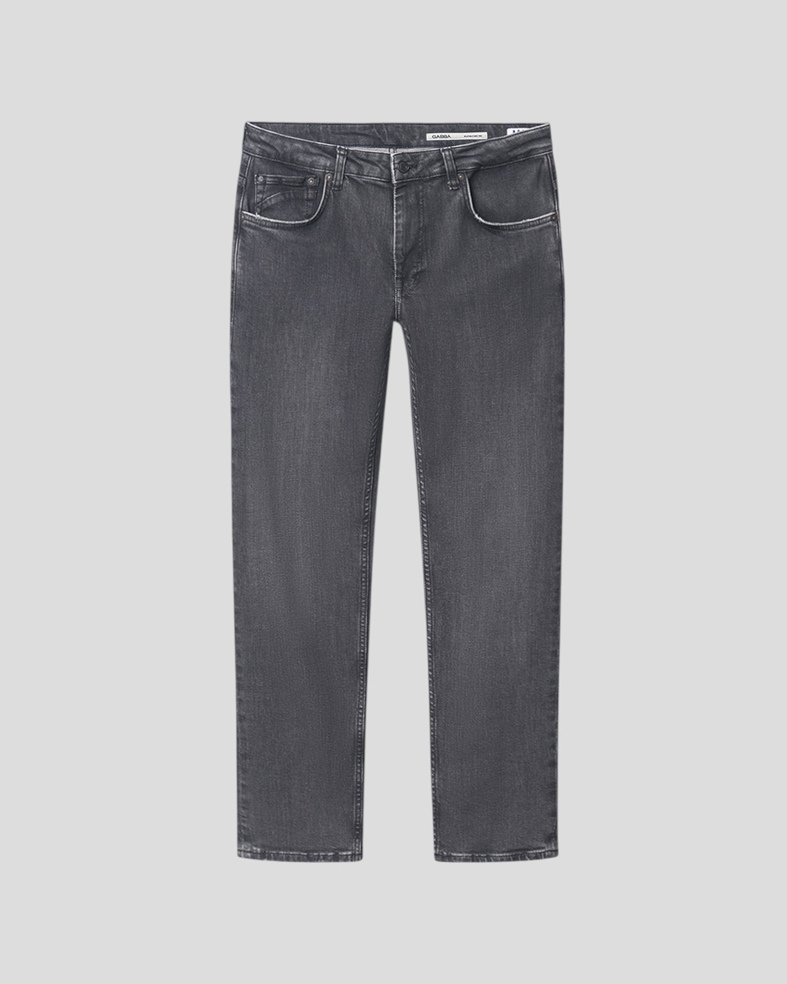 Gabba Marc F1011 regular jeans i sort denim, afslappet pasform og klassisk design, vist i sort denim stof.