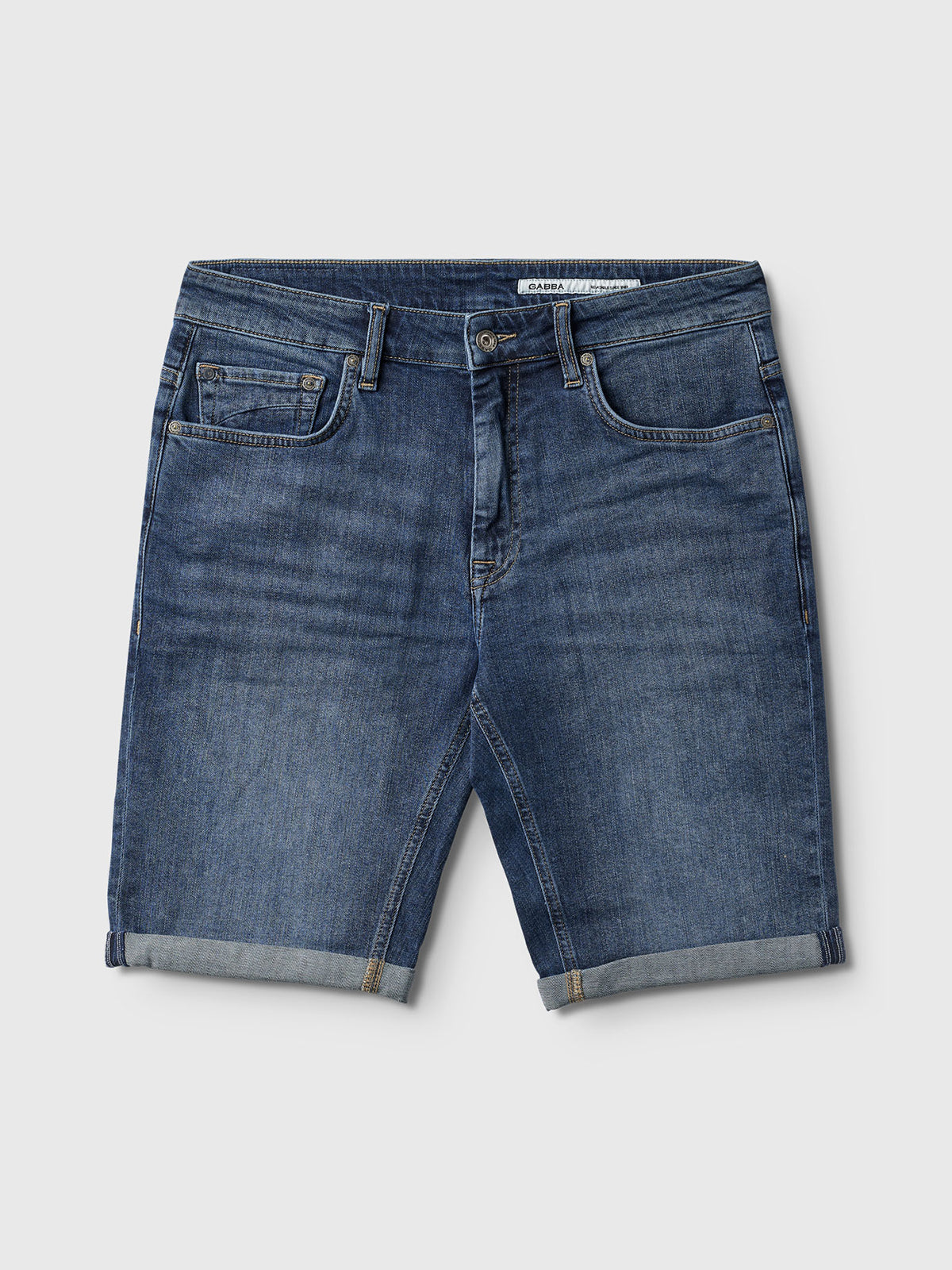 Markus K4664 Shorts - Mid Blue Denim