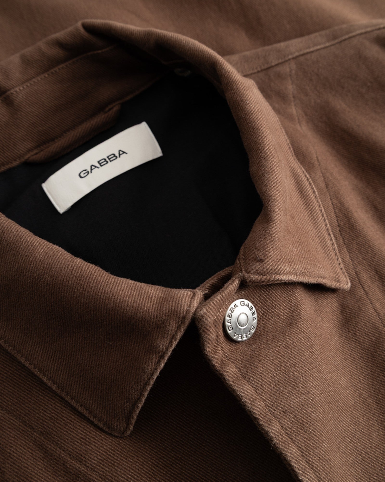 Beta Twill Overshirt - Brown Slate