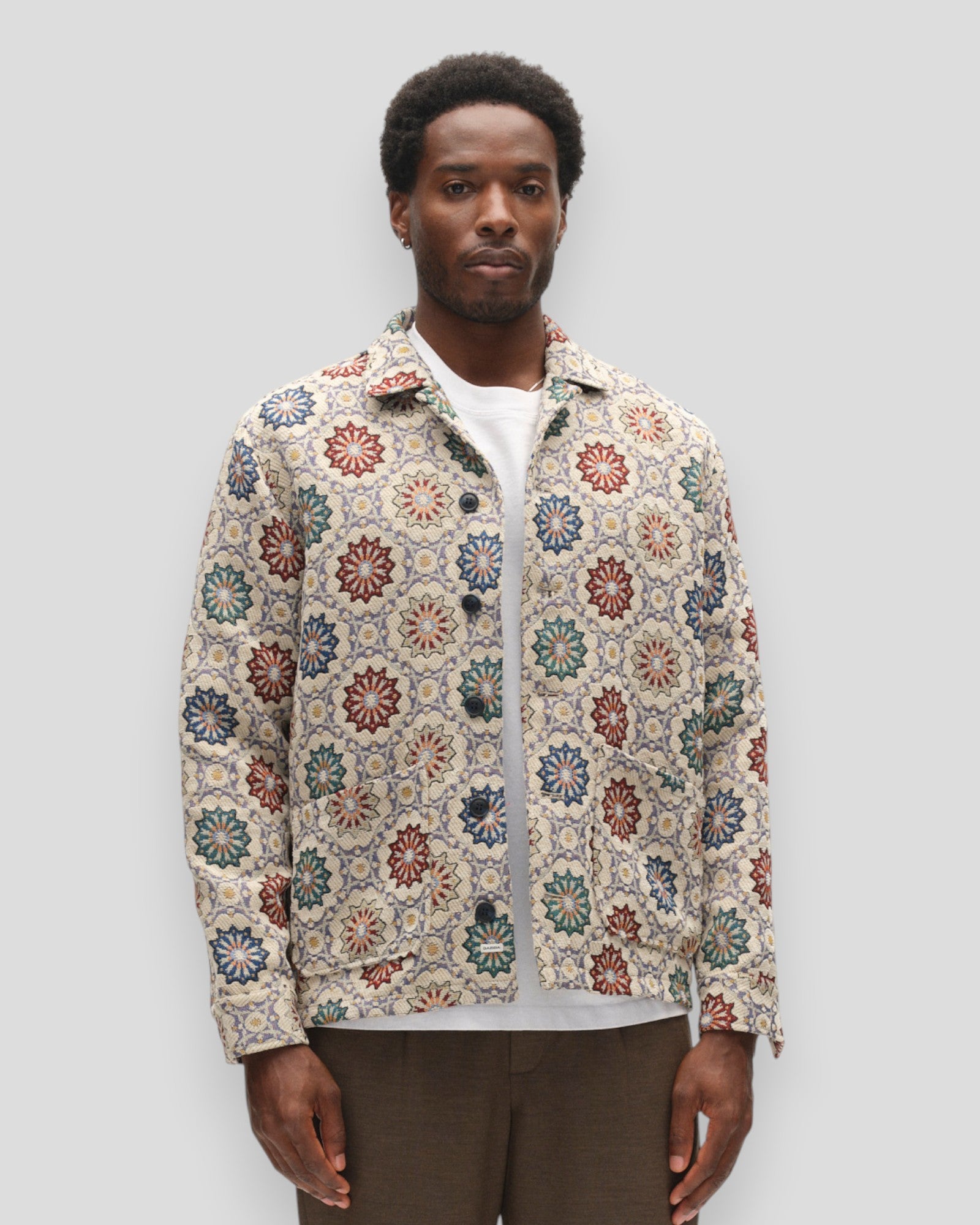 Simone Nava LS Overshirt - Birch