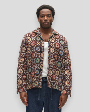Simone Nava LS Overshirt - Brown