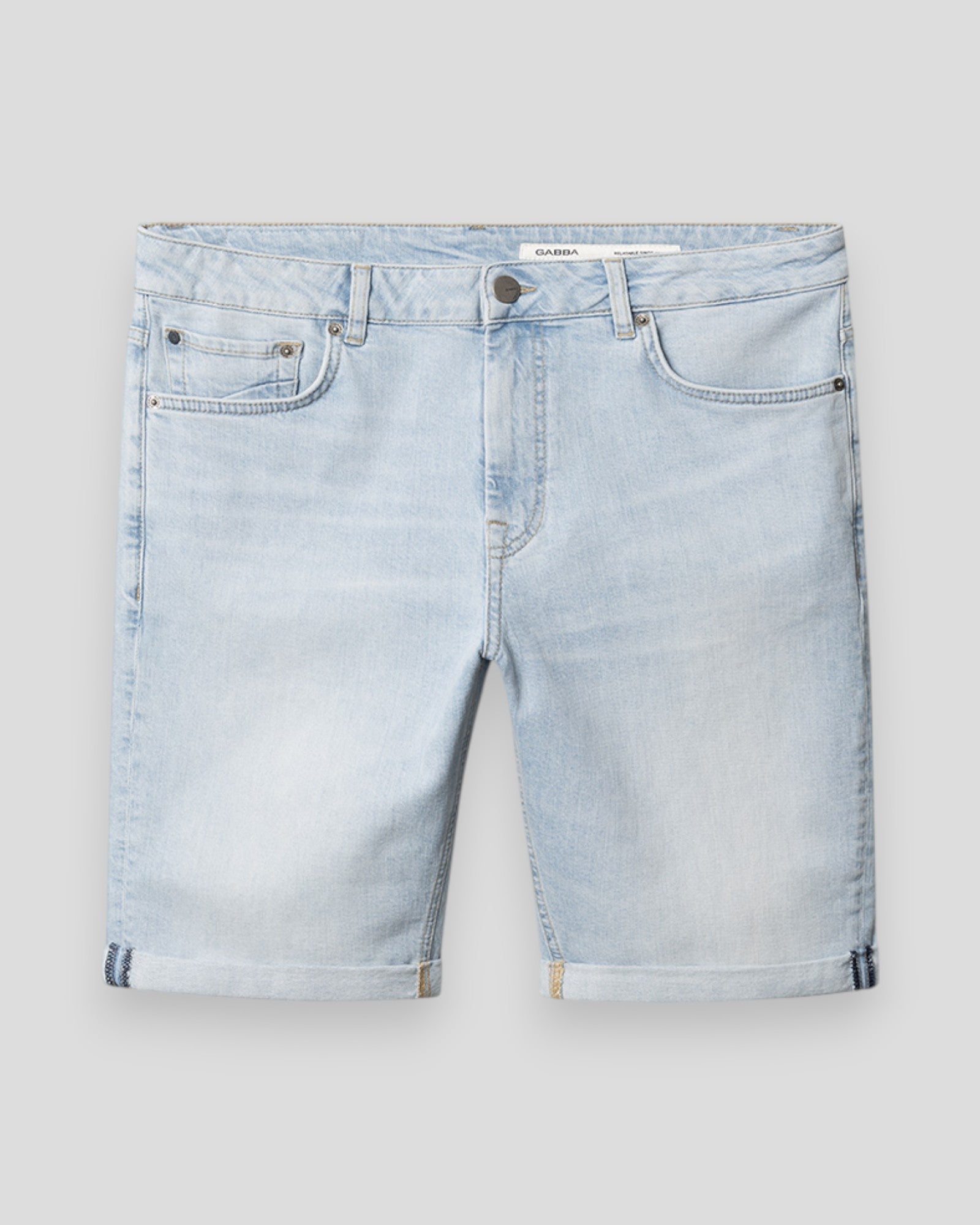 Markus Derby Shorts - Light Blue Denim