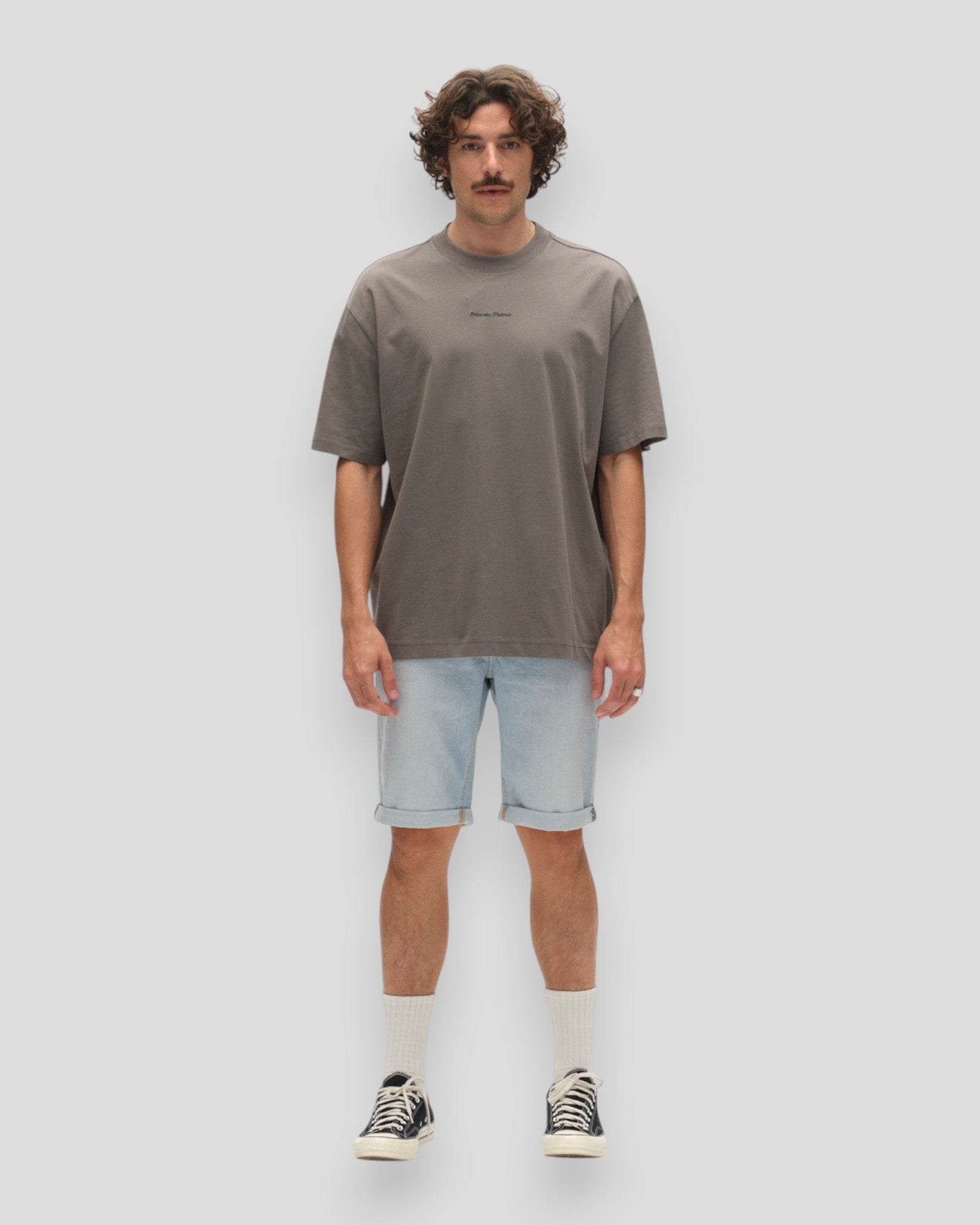 Markus Derby Shorts - Light Blue Denim