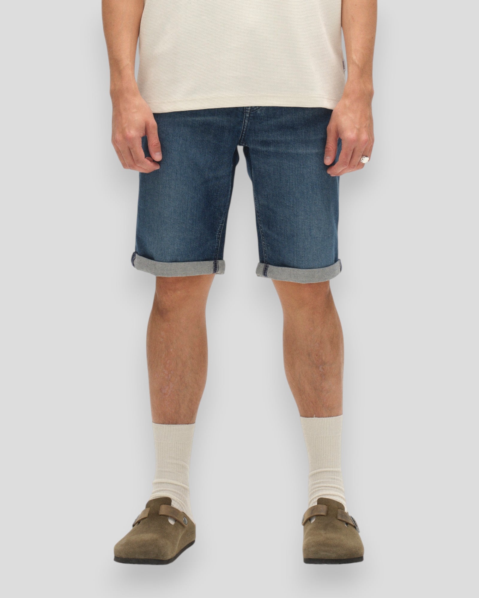 Markus Derby Shorts - Denim Wash
