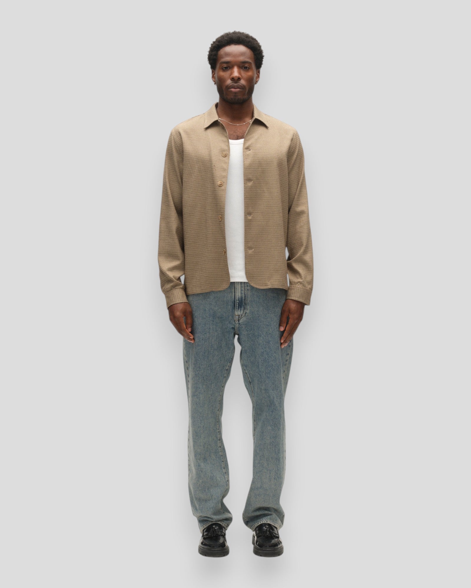 Felix Brit LS Shirt - Dark Sand