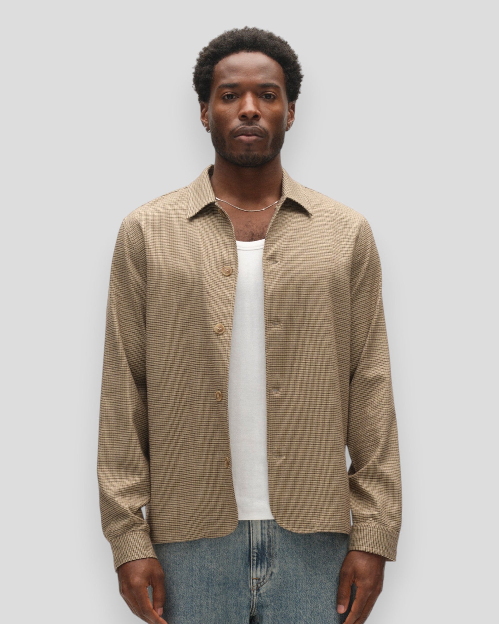 Felix Brit LS Shirt - Dark Sand