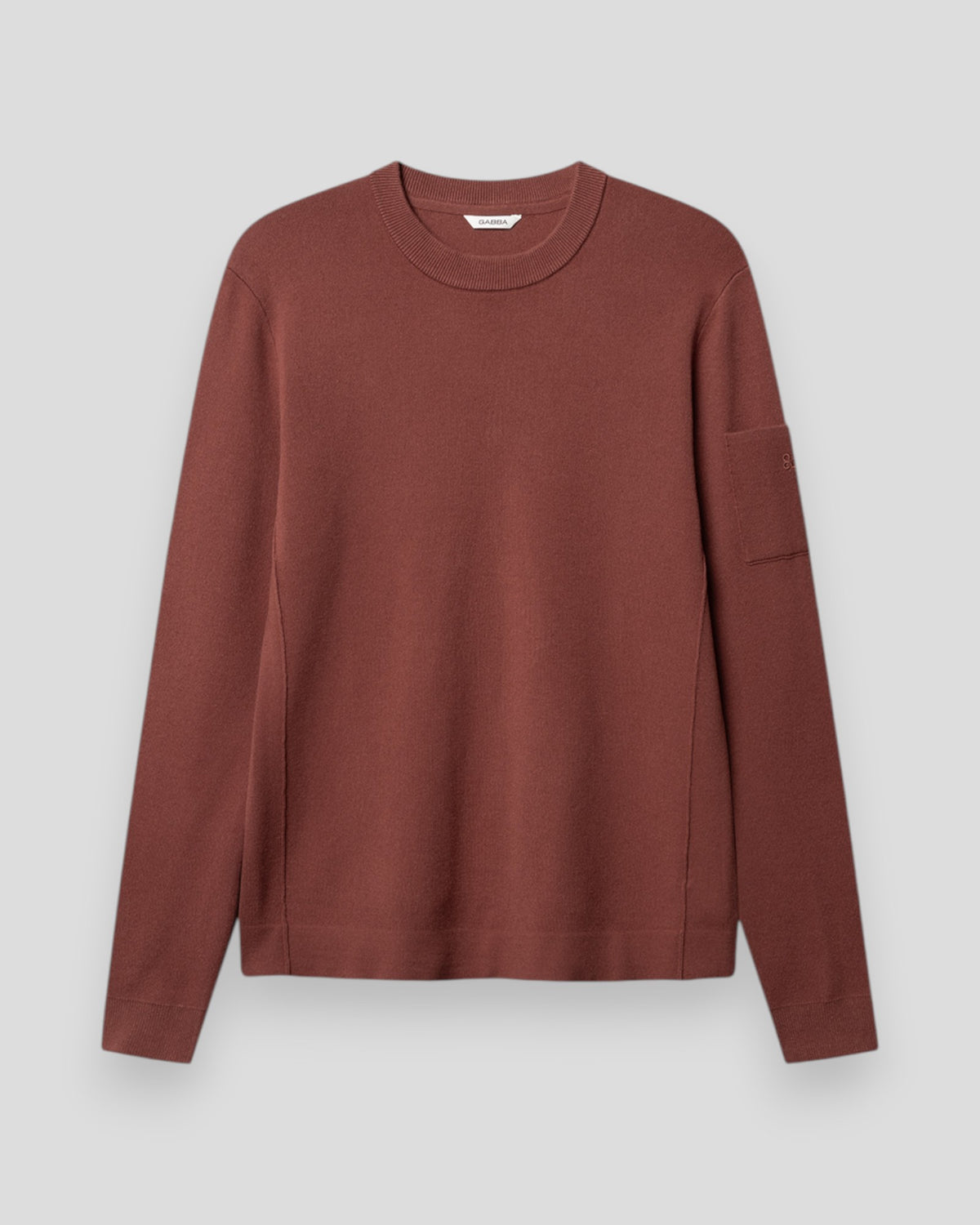 Adriel O-Neck Lume LS Knit - Brick Red
