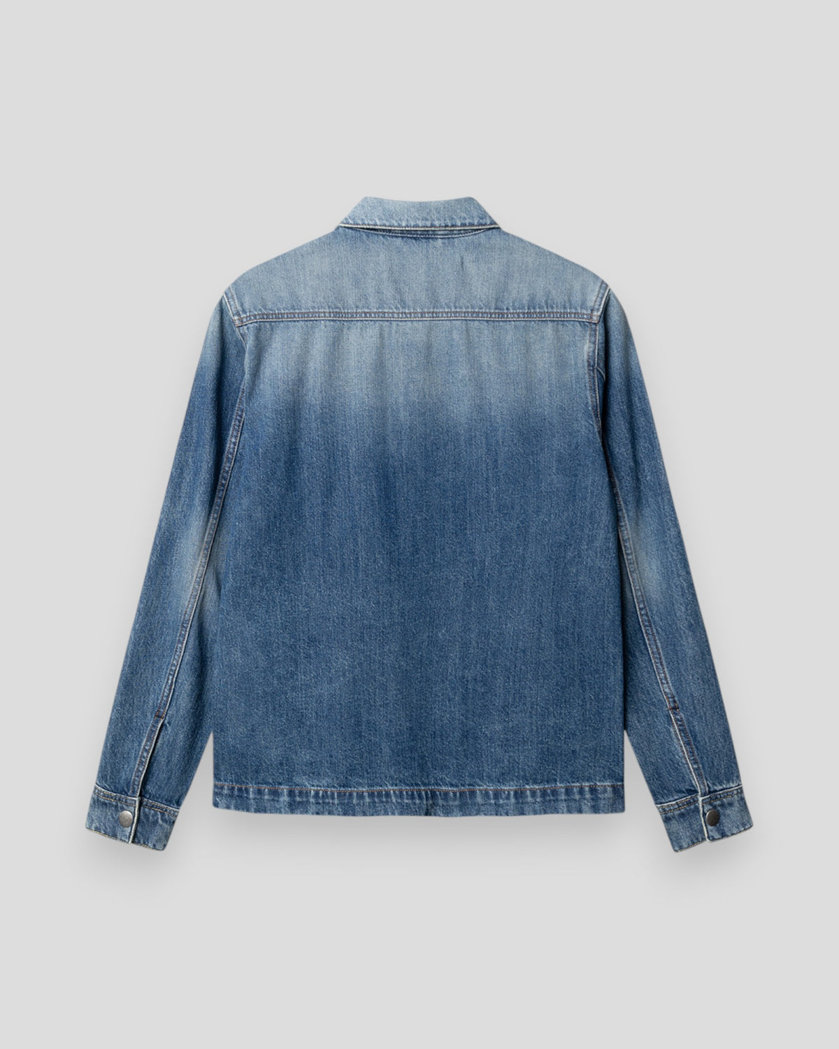 Beta Wolv DS0004 LS Overshirt - Dark Blue Denim