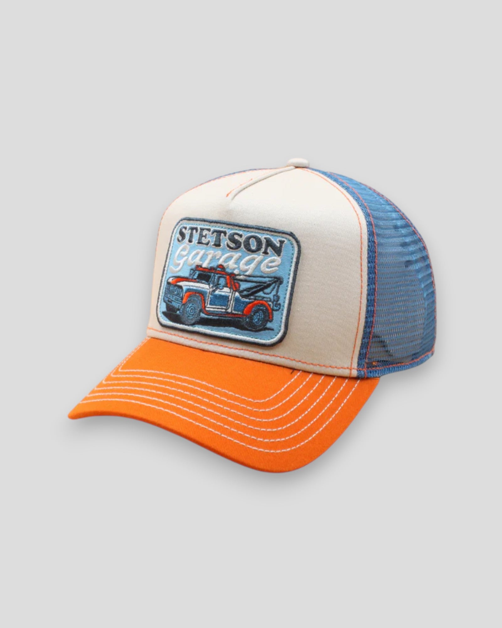 Trucker Cap Stetson's Garage - Grey/Orange