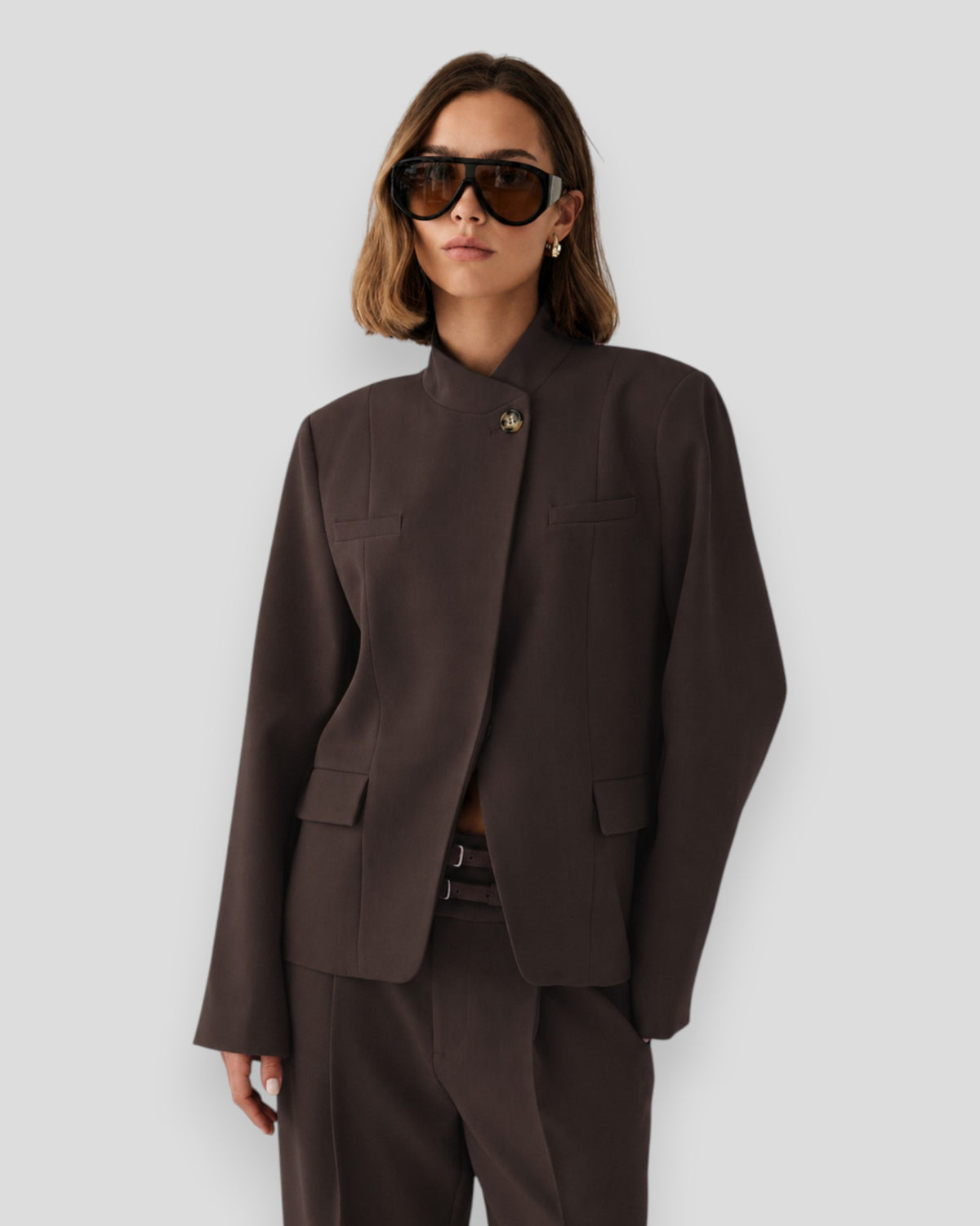 N-Monique Blazer - Chocolate