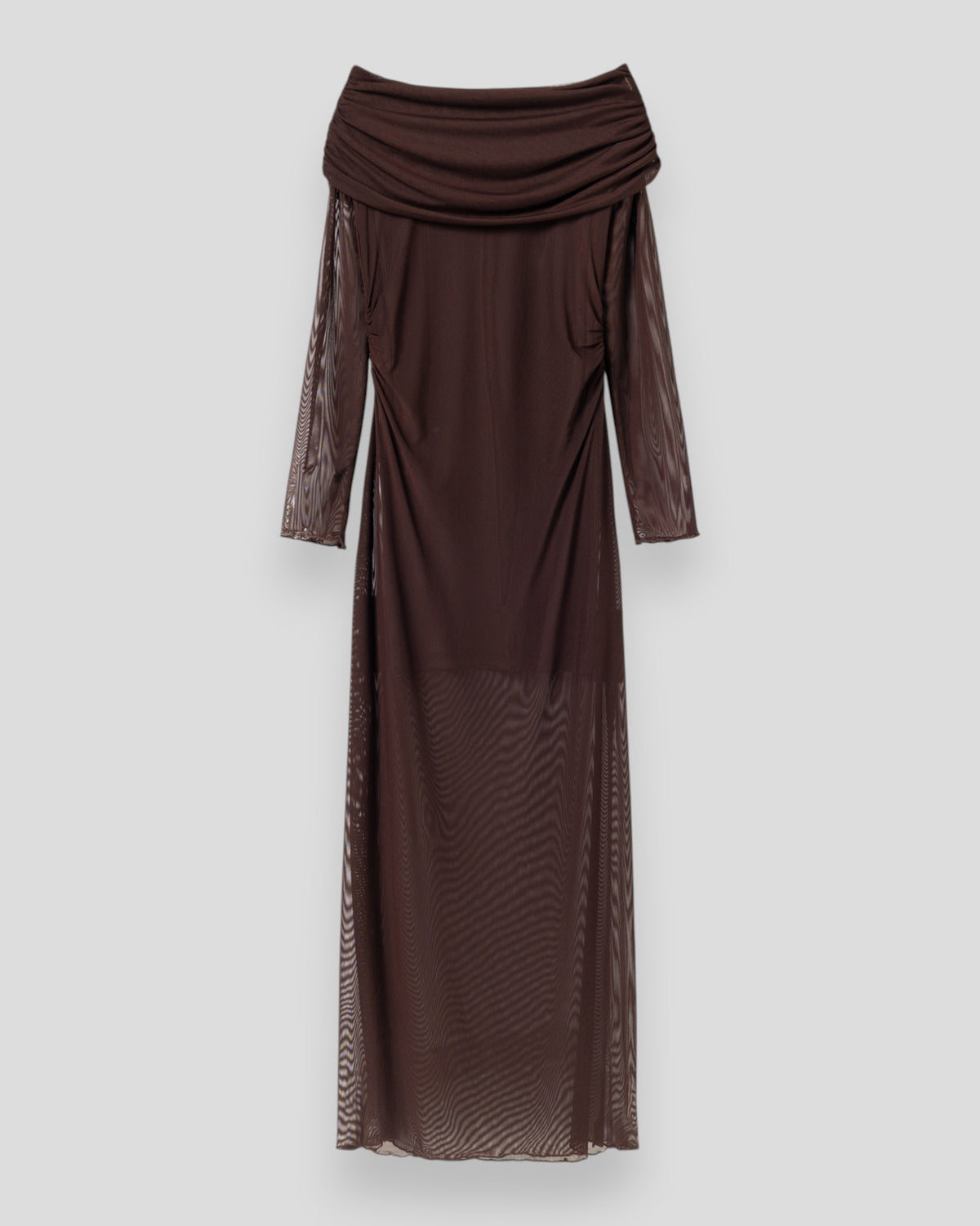 N-Melani LS Dress - Dark Chocolate